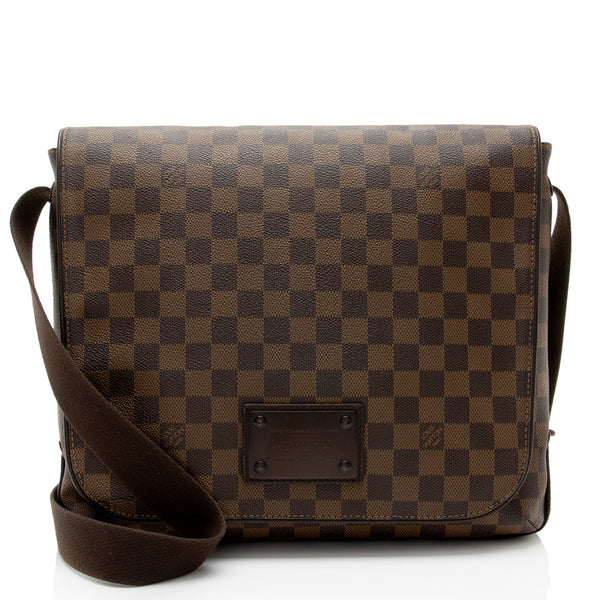 Louis Vuitton Damier Ebene Brooklyn MM Messenger Bag (SHF-4EzJH2)