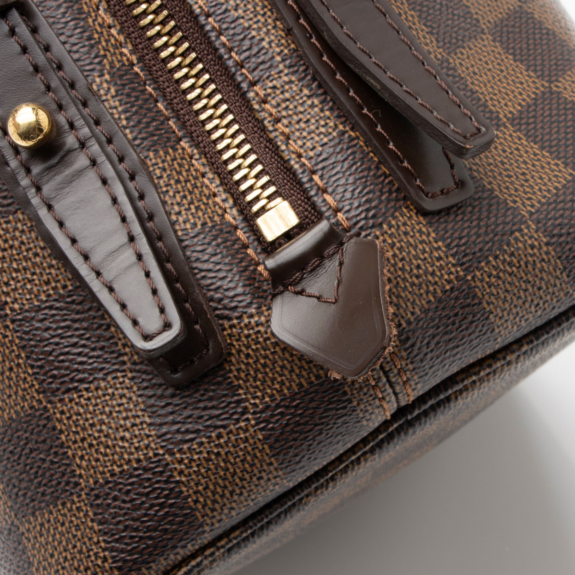 Louis Vuitton Damier Ebene Cabas Rivington Tote (SHF-7zfnCb)