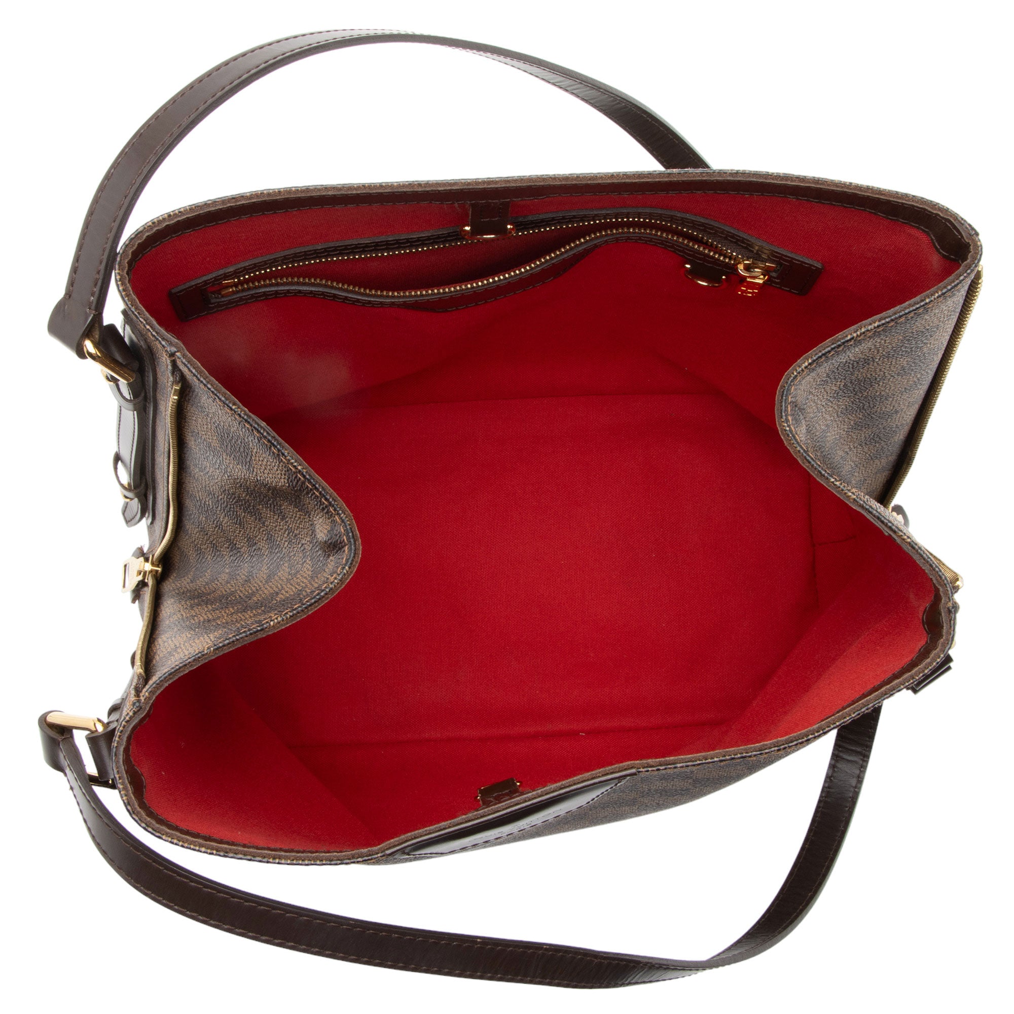 Louis Vuitton Damier Ebene Cabas Rivington Tote (SHF-7zfnCb)