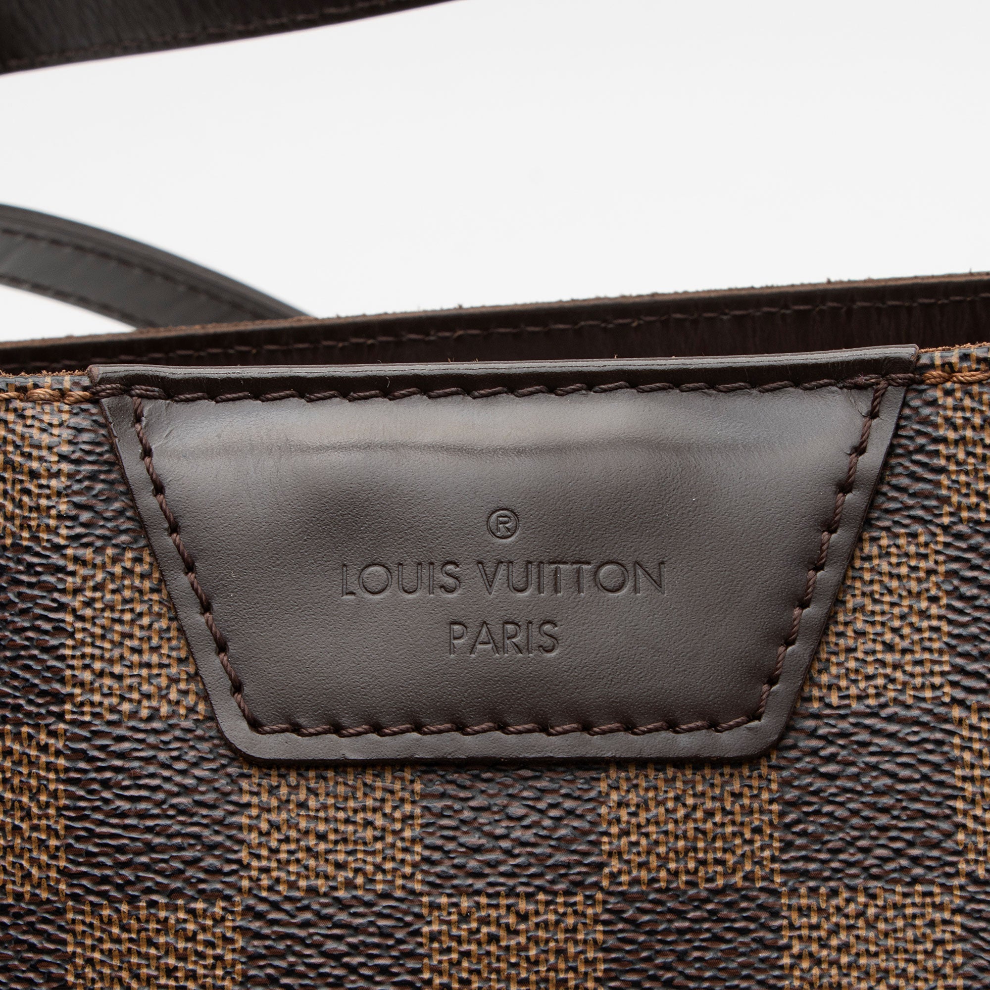 Louis Vuitton Damier Ebene Cabas Rivington Tote (SHF-7zfnCb)