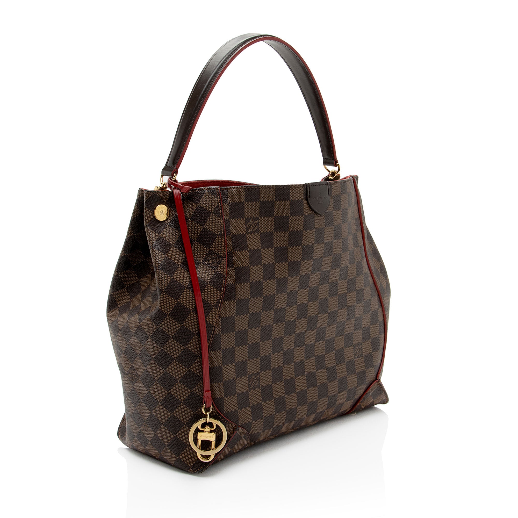 Louis Vuitton Damier Ebene Caissa Hobo (SHF-4QYhN7)