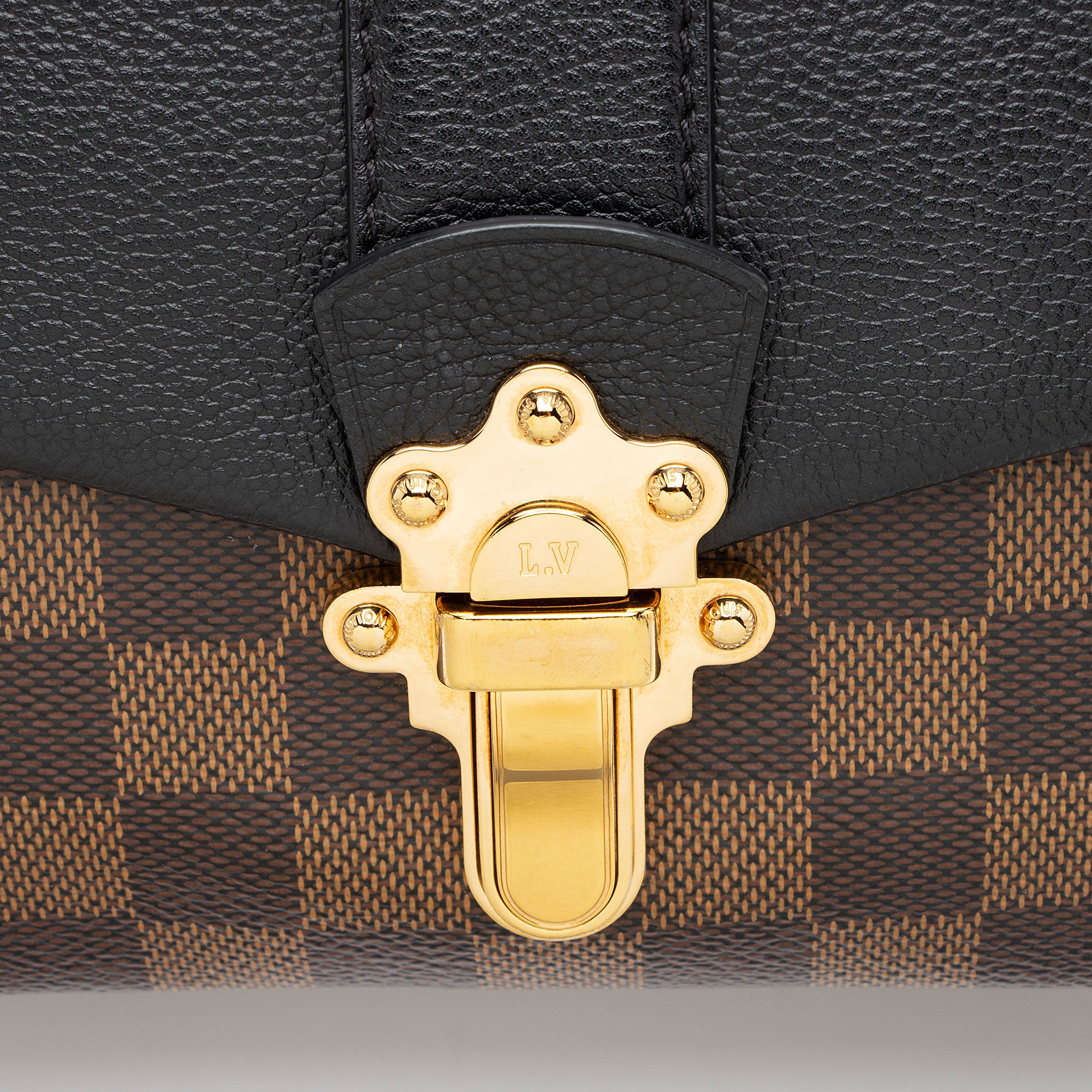 Louis Vuitton Damier Ebene Calfskin Clapton PM Shoulder Bag