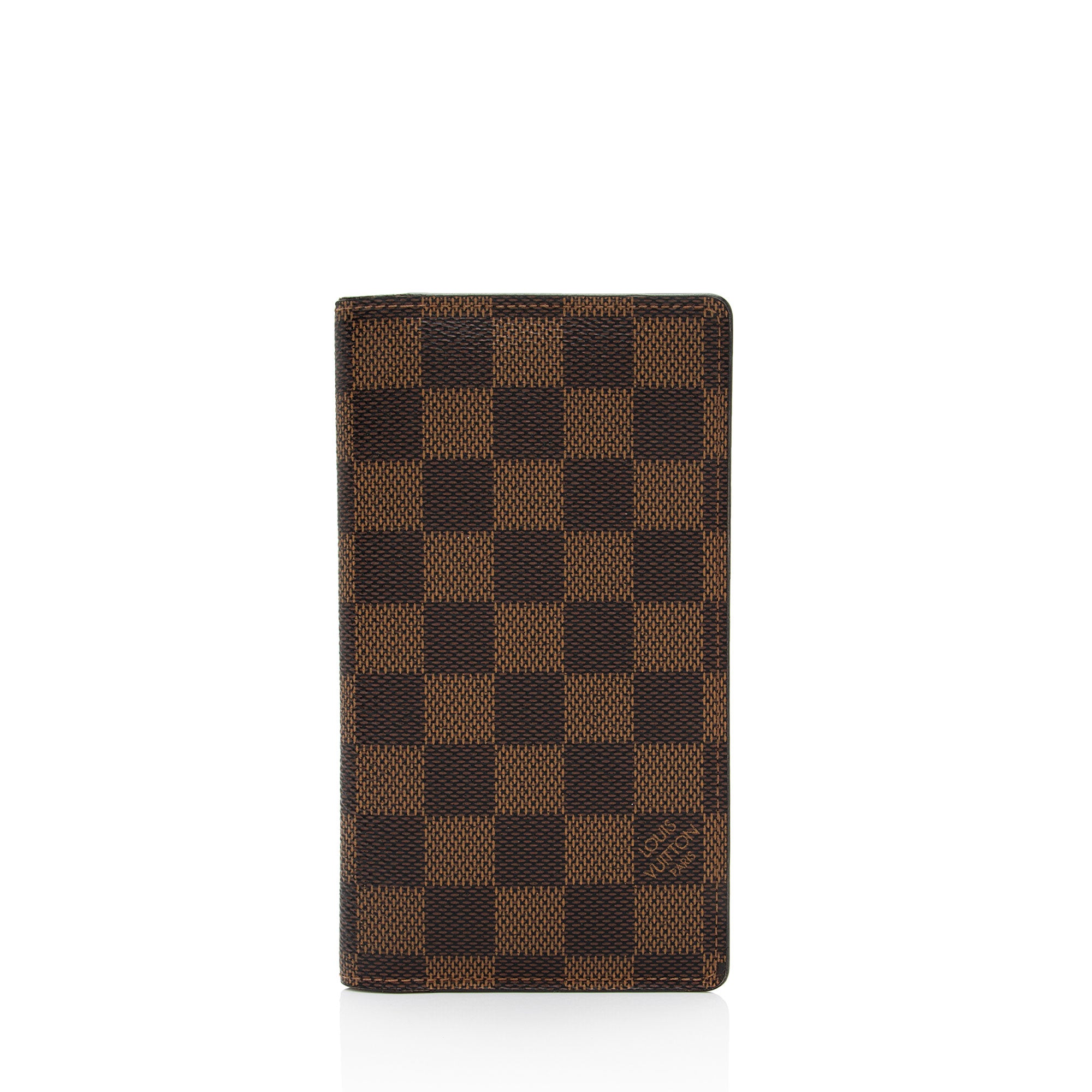Louis Vuitton Damier Ebene Checkbook Cover (SHF-r7vjBZ)