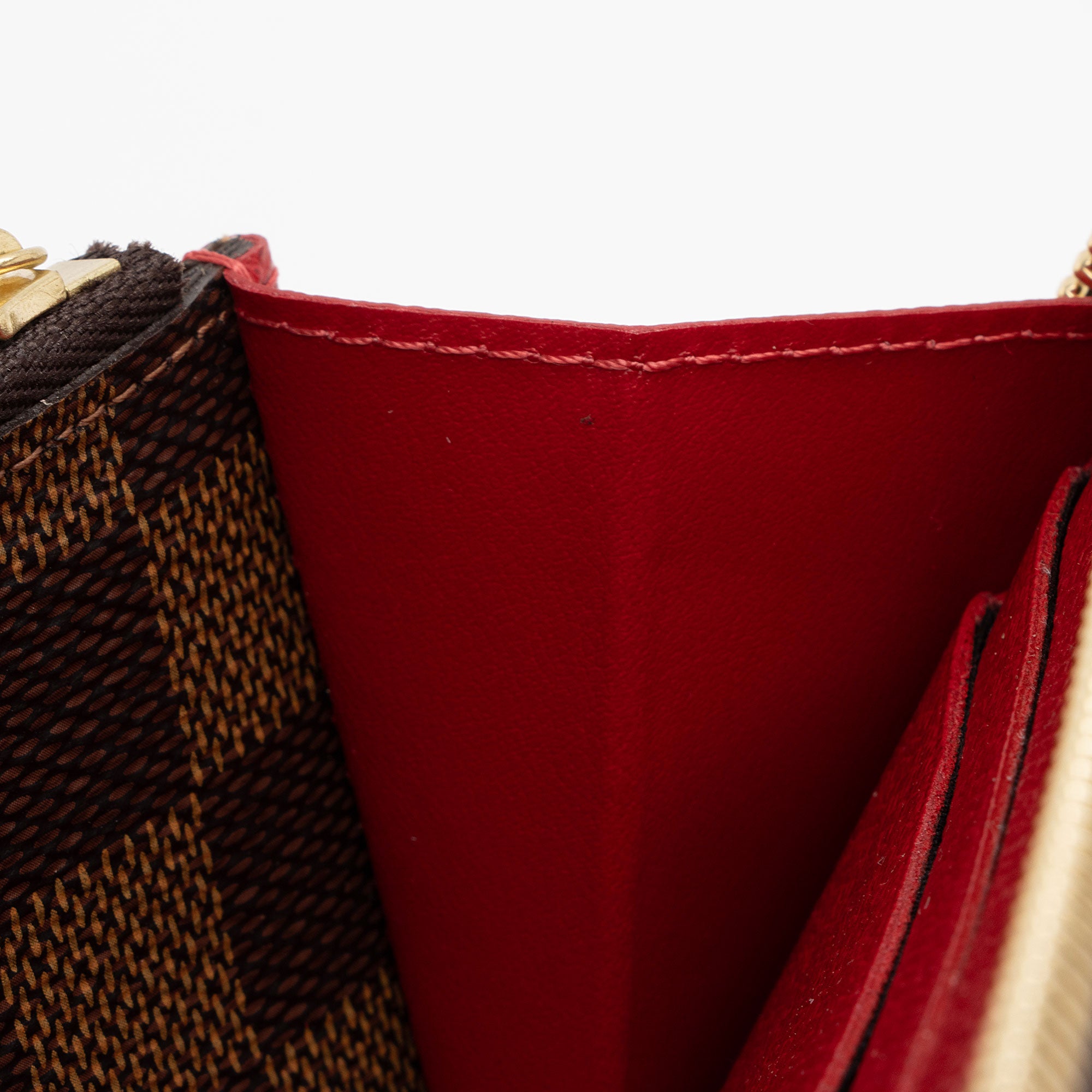Louis Vuitton Damier Ebene Clemence Wallet (SHF-Qb1yII)