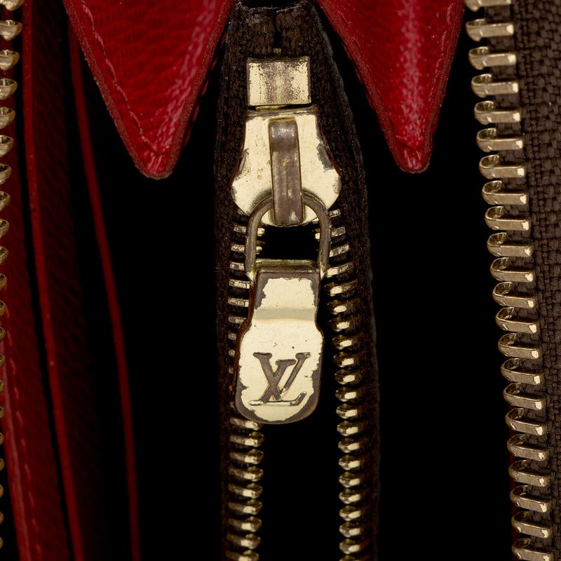 Louis Vuitton Damier Ebene Clemence Wallet (SHF-9TabwB)