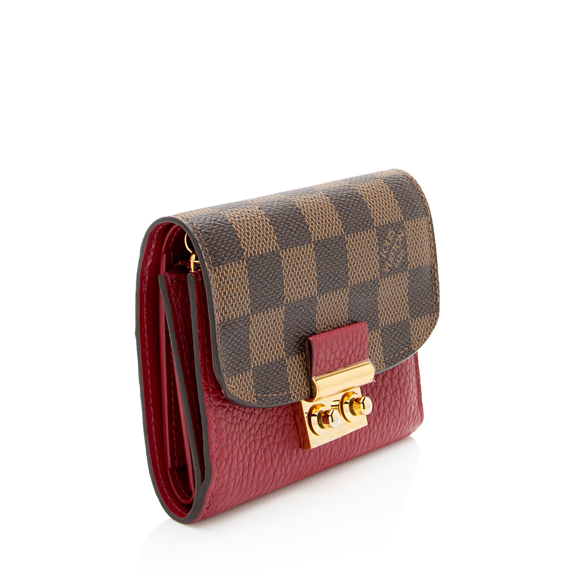 Louis Vuitton Damier Ebene Croisette Compact Wallet
