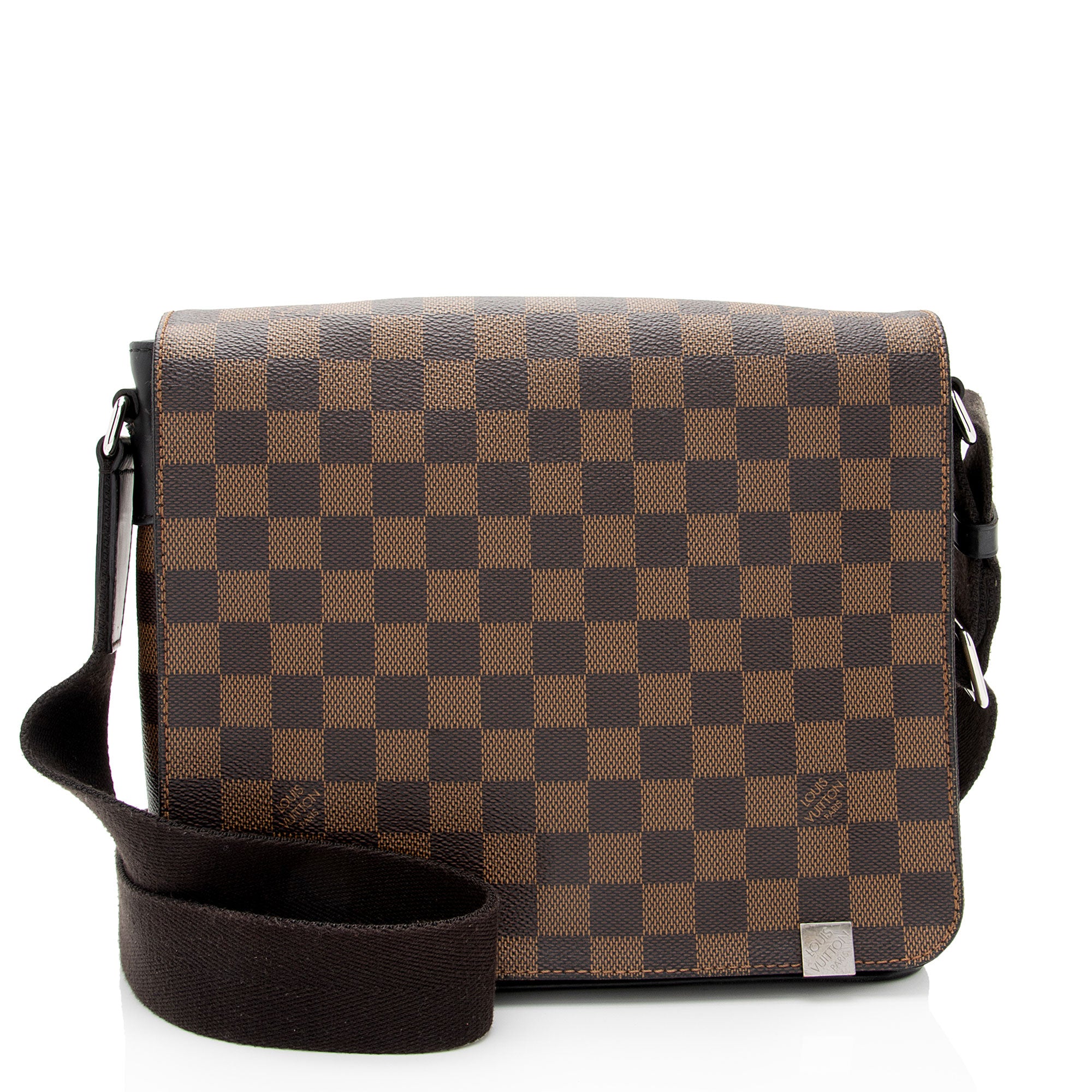 Louis Vuitton Damier Ebene District PM Messenger Bag (SHF-bEG8rt)