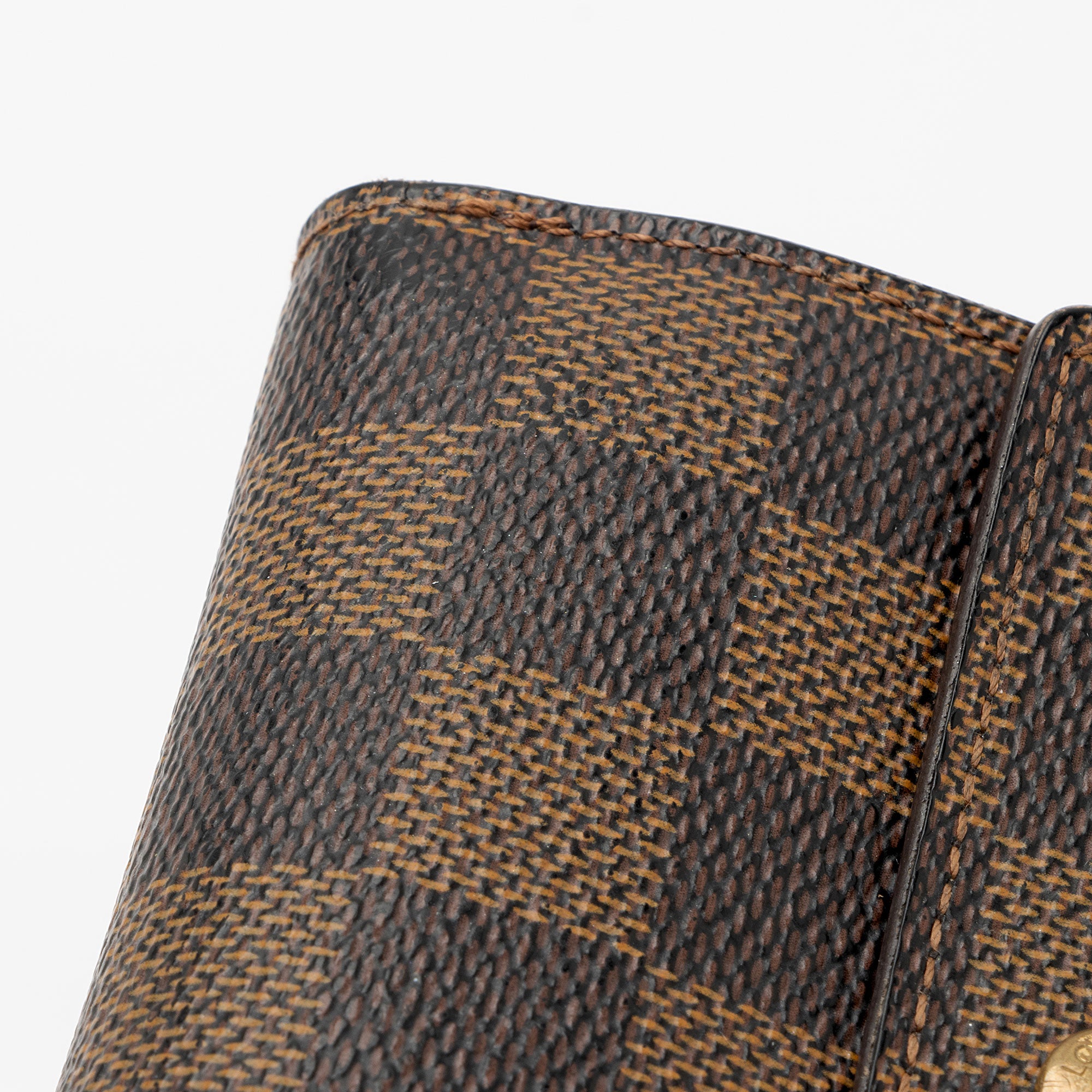 Louis Vuitton Damier Ebene Elise Wallet (SHF-BahmMe)