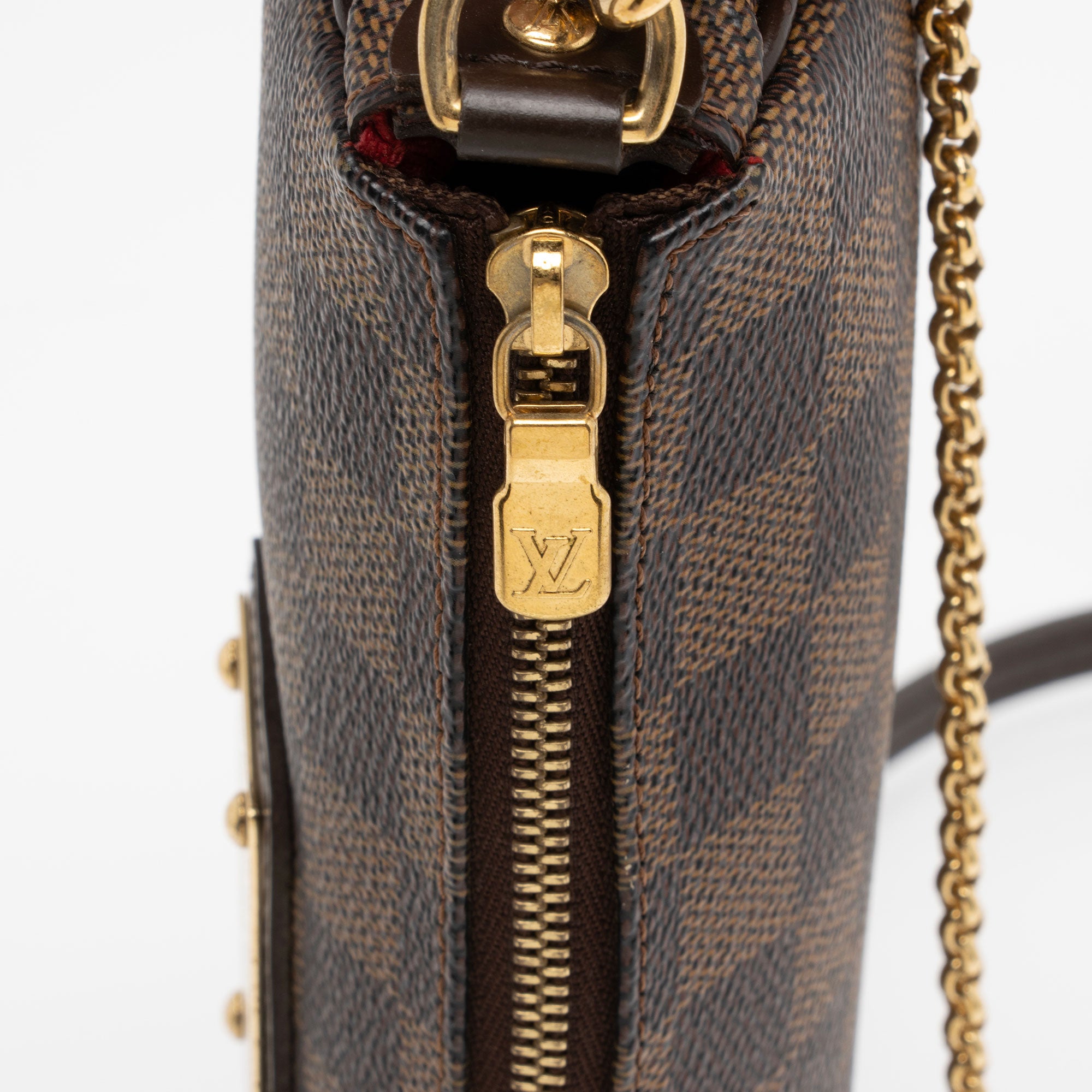 Louis Vuitton Damier Ebene Eva Clutch (SHF-rhasRf)