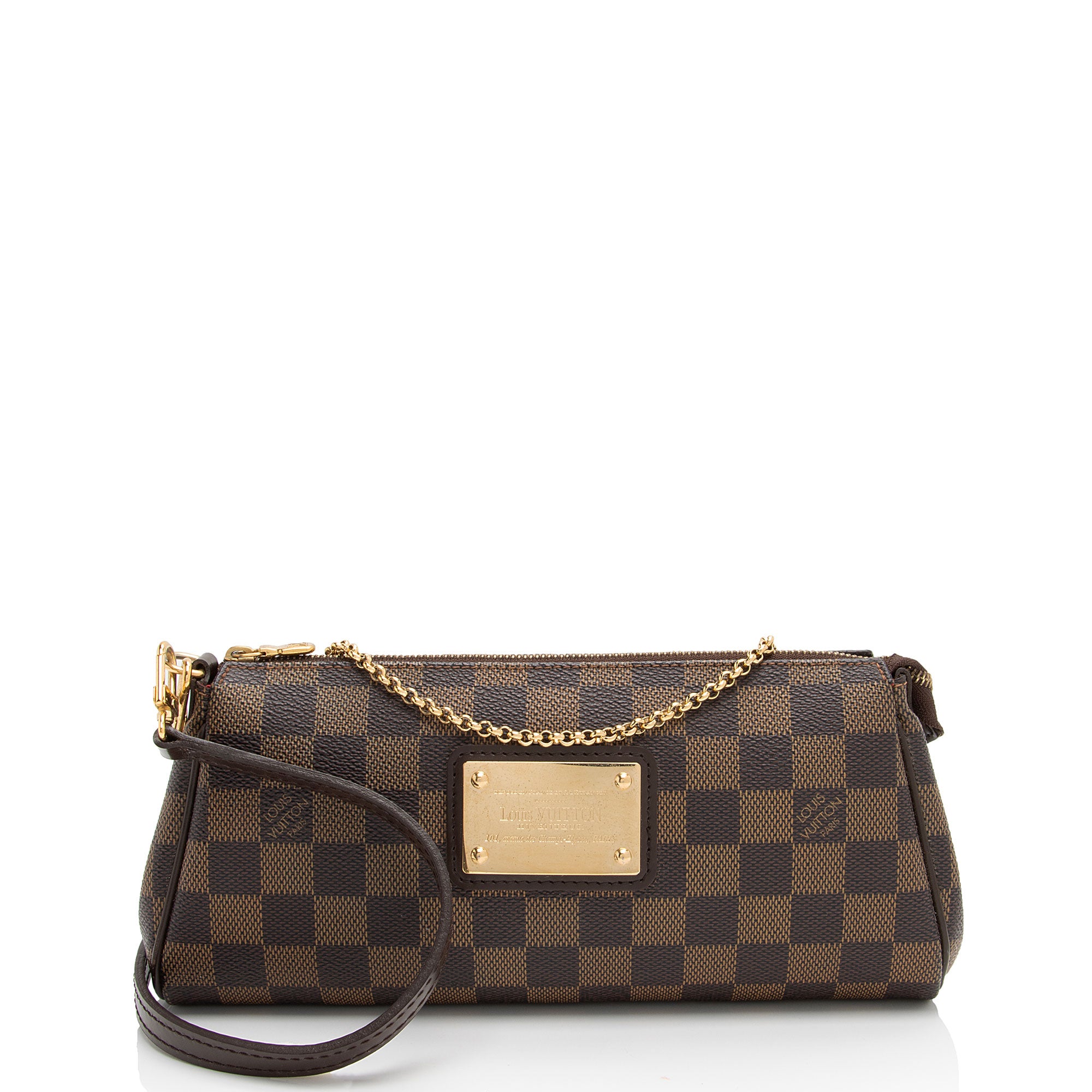 Louis Vuitton Damier Ebene Eva Clutch (SHF-rhasRf)
