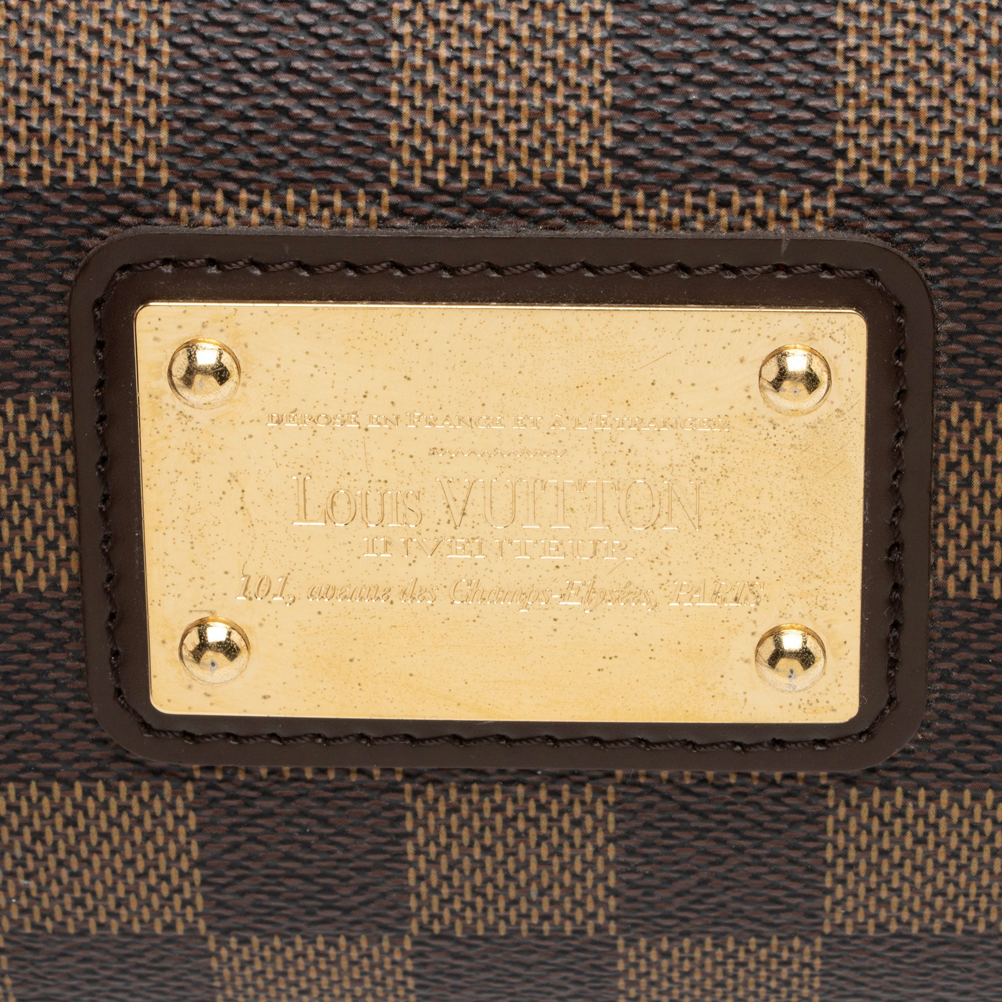 Louis Vuitton Damier Ebene Eva Clutch (SHF-rhasRf)