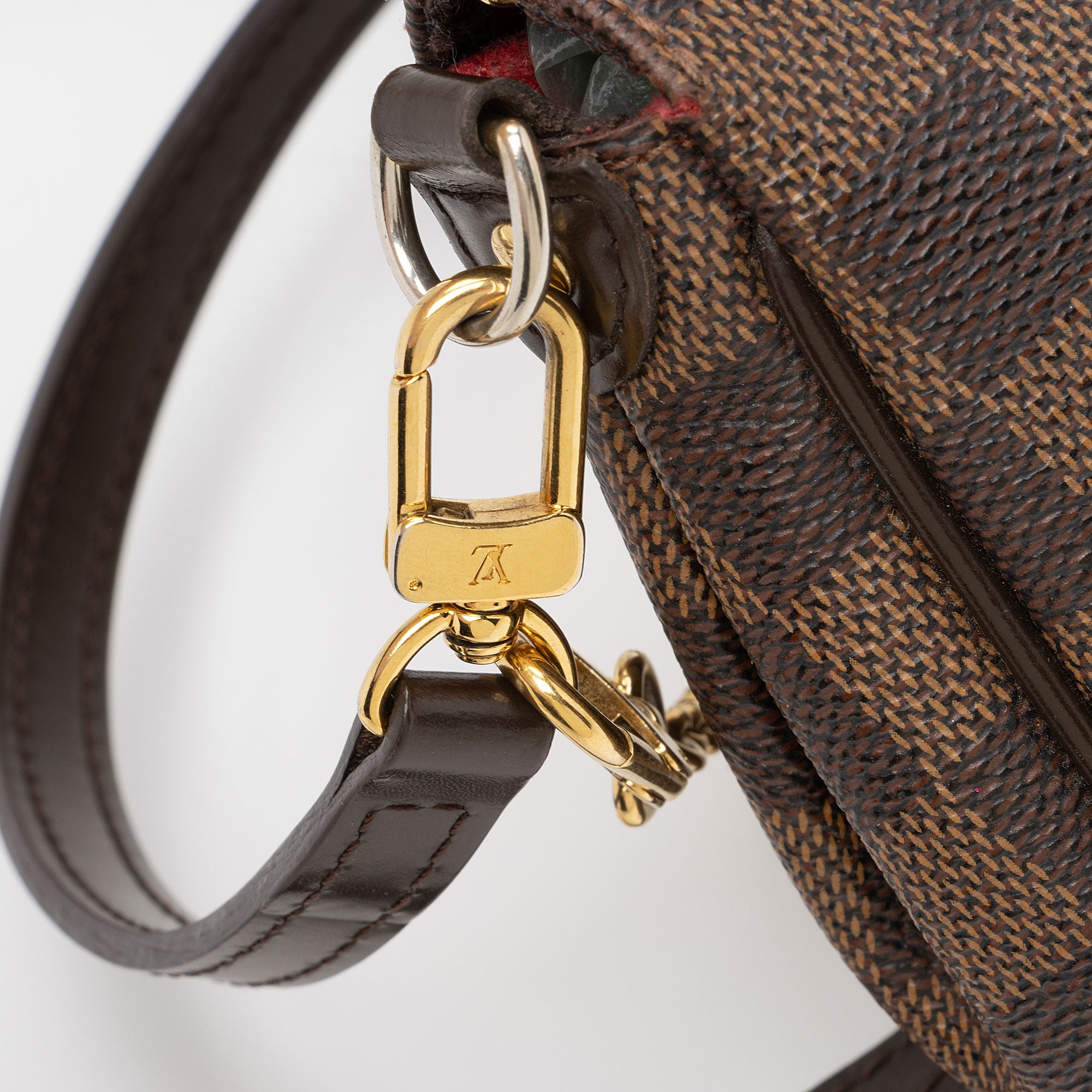 Louis Vuitton Damier Ebene Eva Clutch (SHF-4Ekszs)