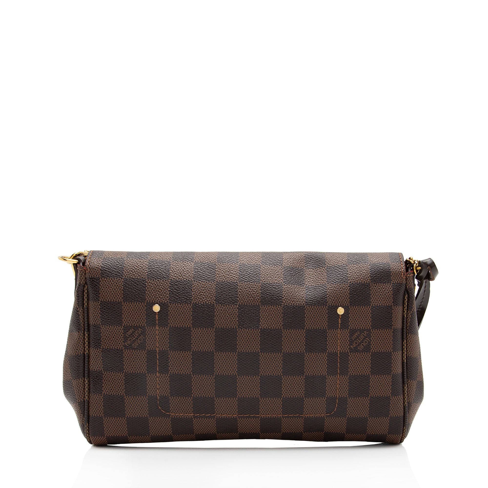 Louis Vuitton Damier Ebene Favorite MM Shoulder Bag (SHF-0DWjUf)