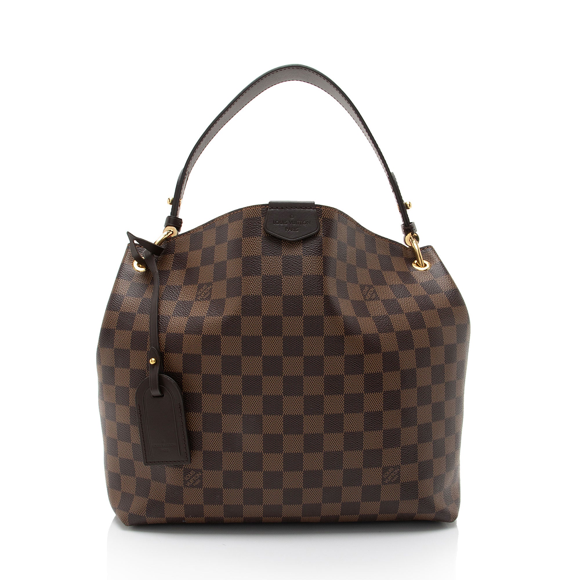 Louis Vuitton Damier Ebene Graceful PM Hobo (SHF-th1bL6)