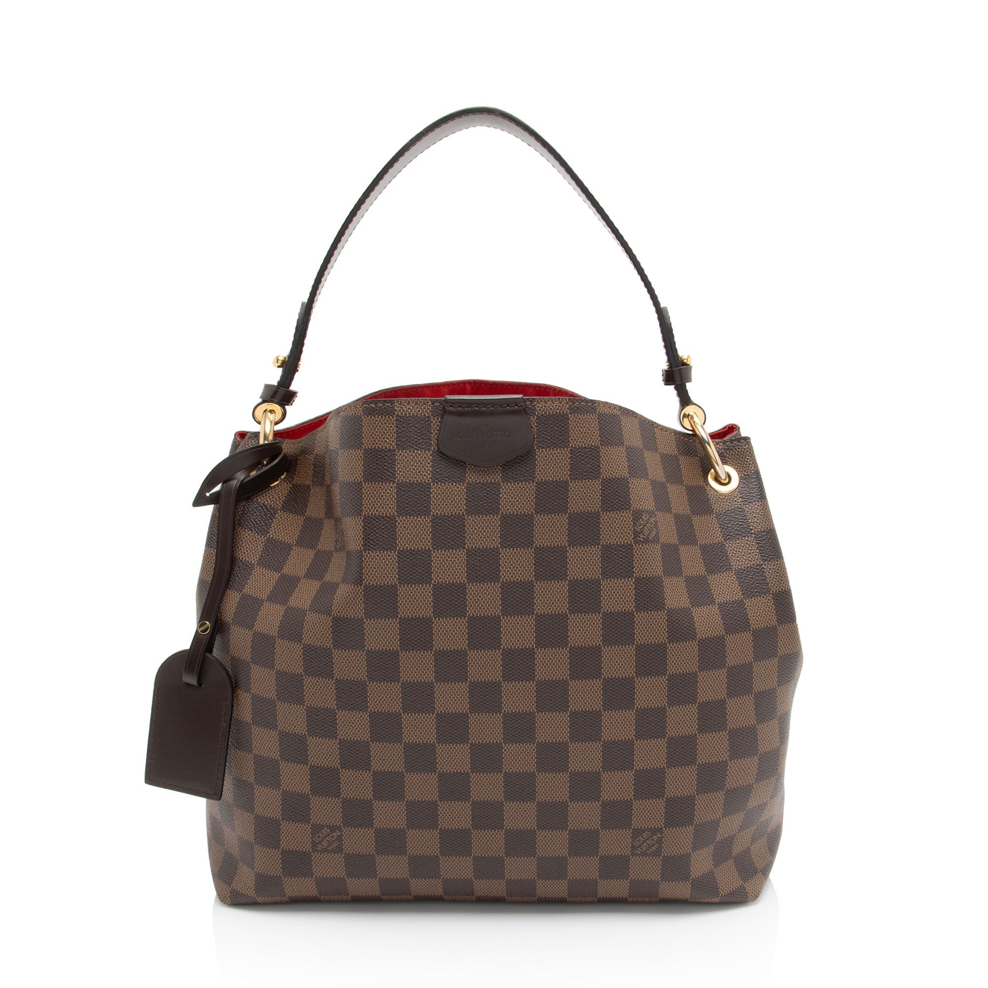 Louis Vuitton Damier Ebene Graceful PM Hobo (SHF-7GmGY0)