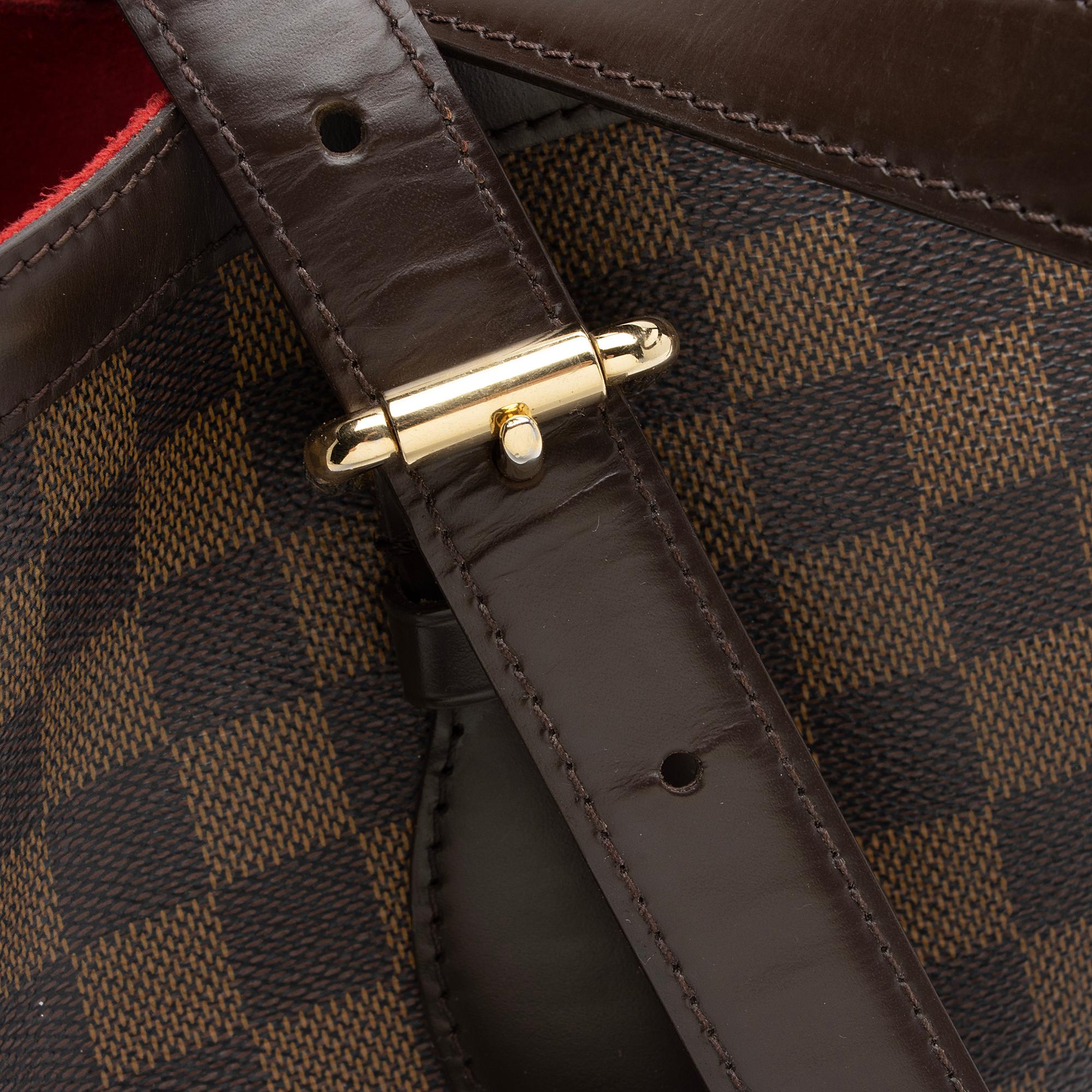 Louis Vuitton Damier Ebene Hampstead MM Tote (SHF-GFgtJB)