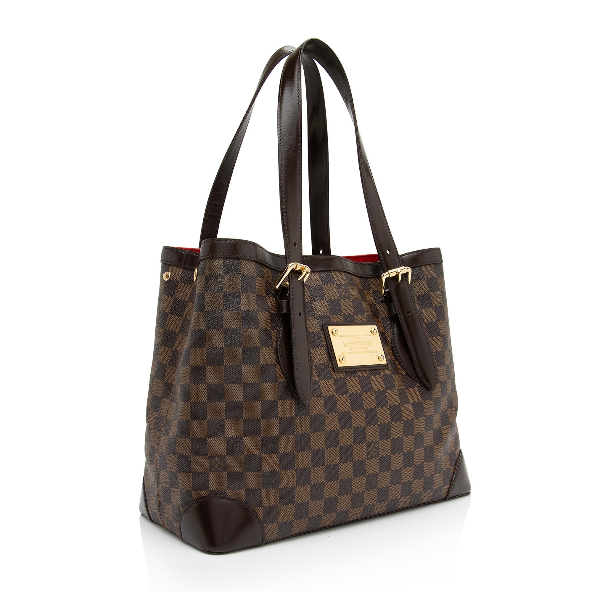 Louis Vuitton Damier Ebene Hampstead MM Tote (SHF-GFgtJB)