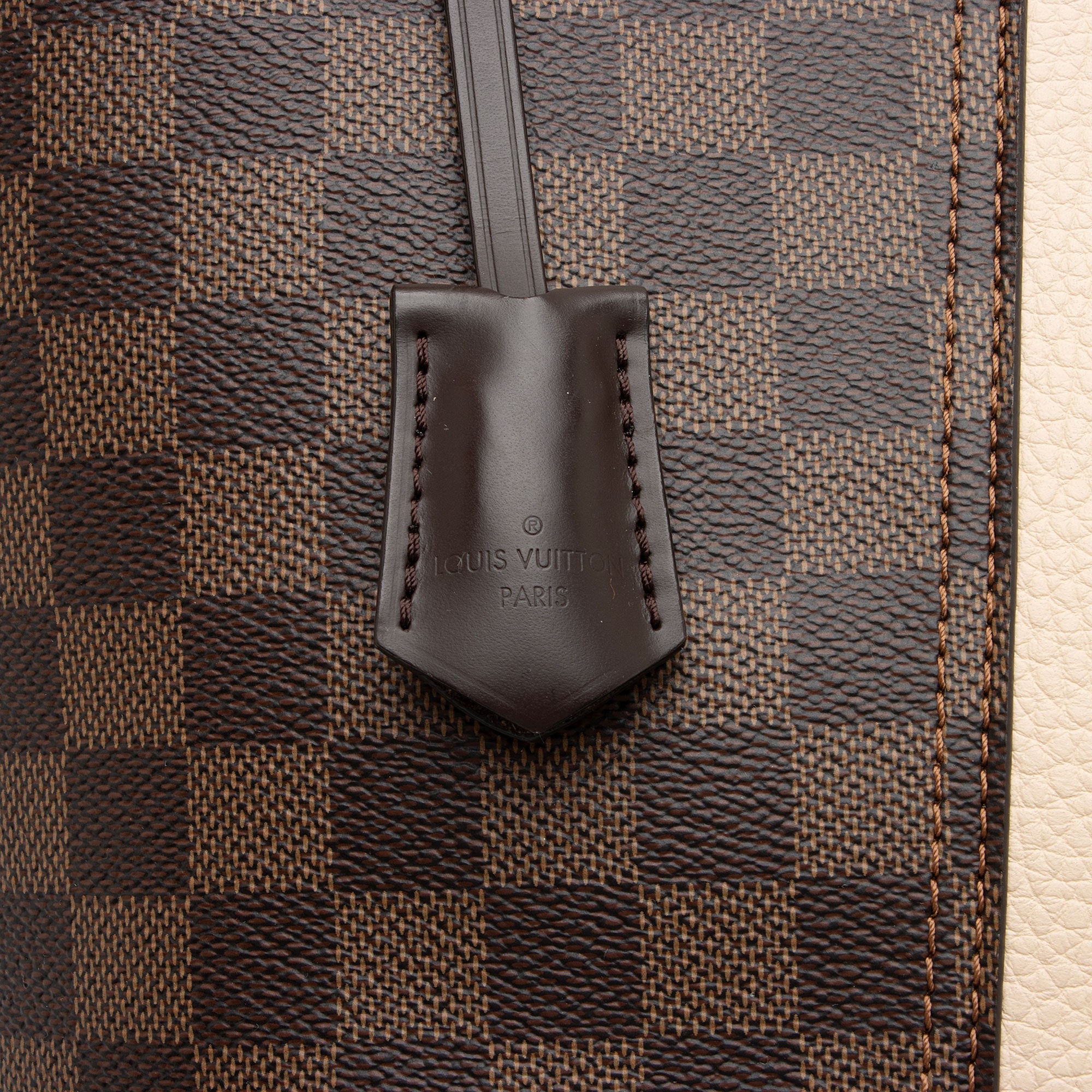 Louis Vuitton Damier Ebene Jersey Tote (SHF-njZMjN)