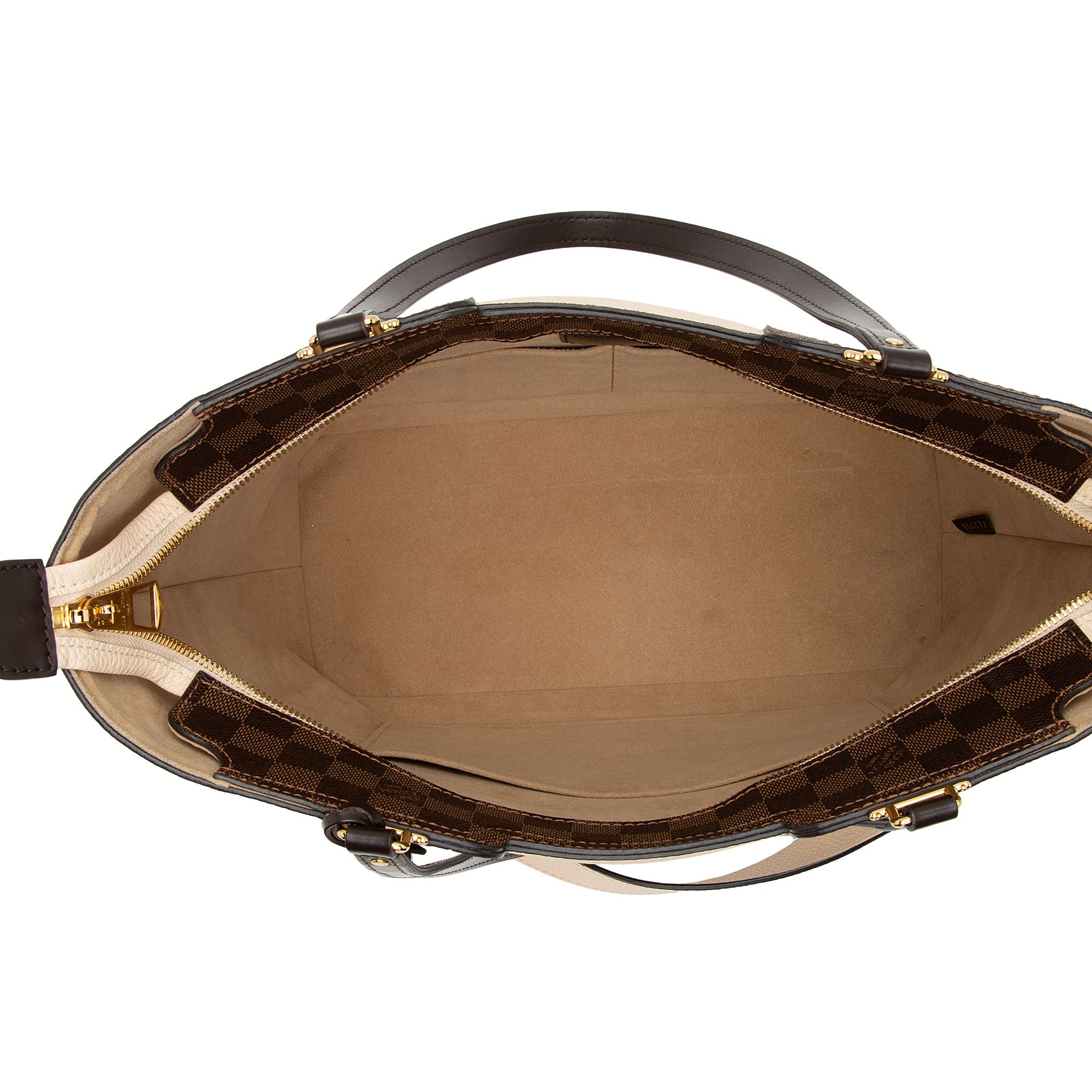 Louis Vuitton Damier Ebene Jersey Tote (SHF-njZMjN)