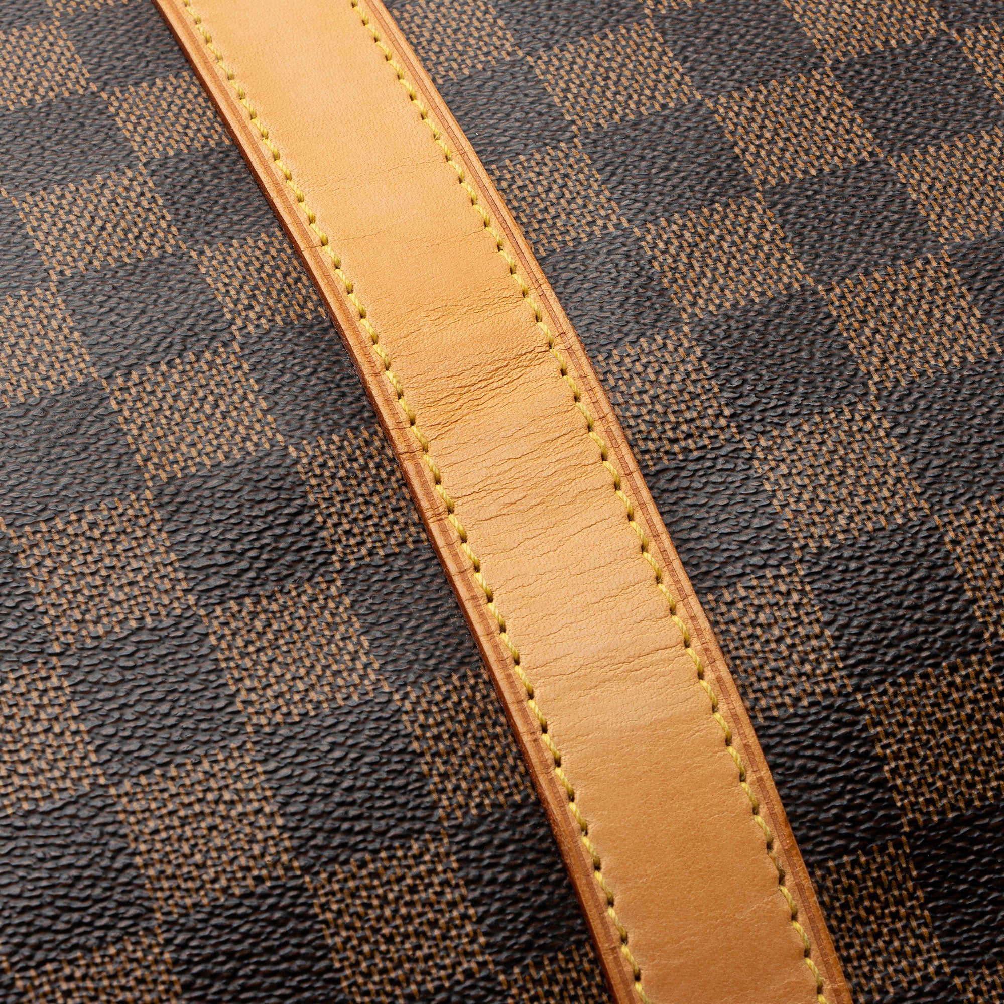 Louis Vuitton Damier Ebene Keepall Bandouliere 55 Duffle Bag (SHF-oHjWTD)