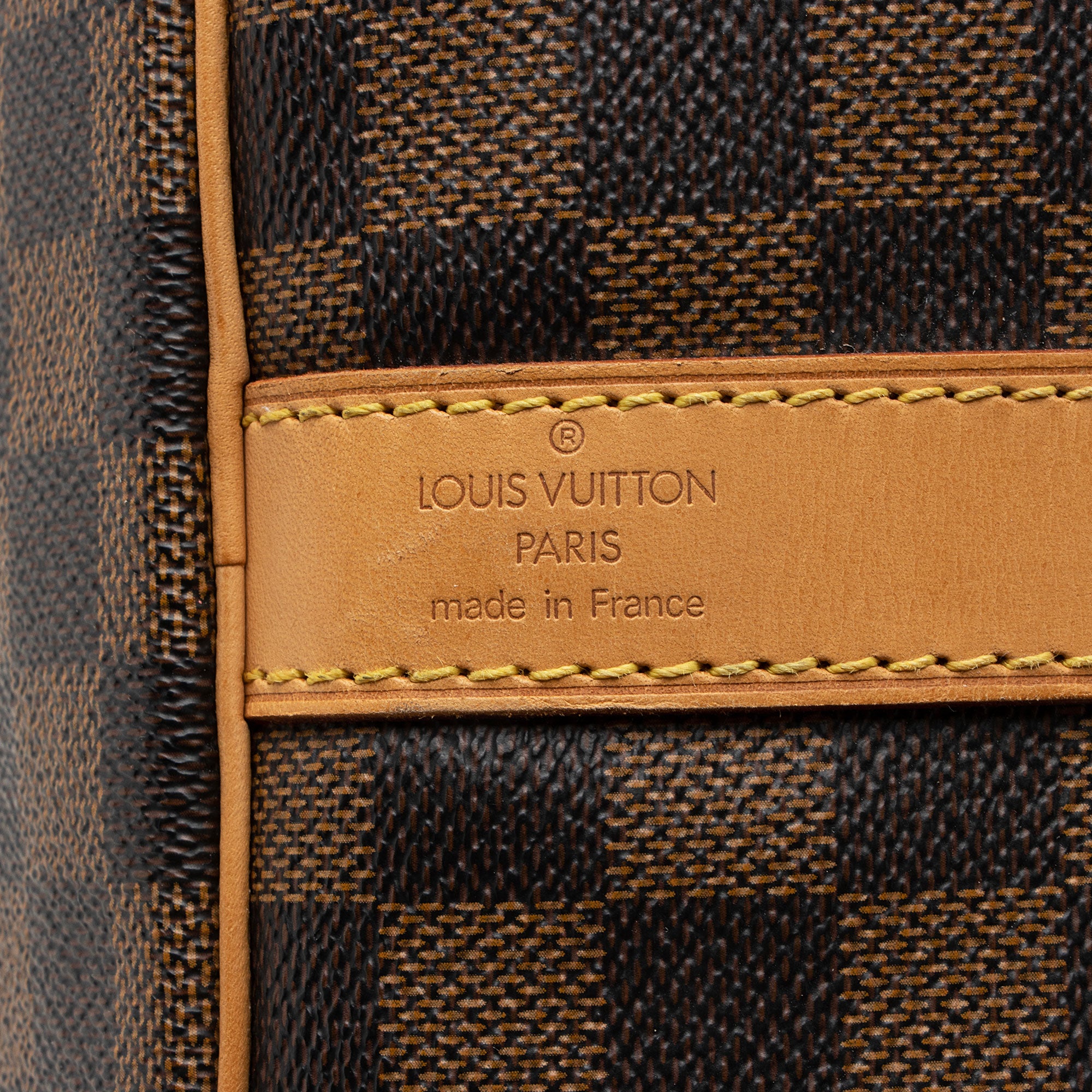 Louis Vuitton Damier Ebene Keepall Bandouliere 55 Duffle Bag (SHF-oHjWTD)