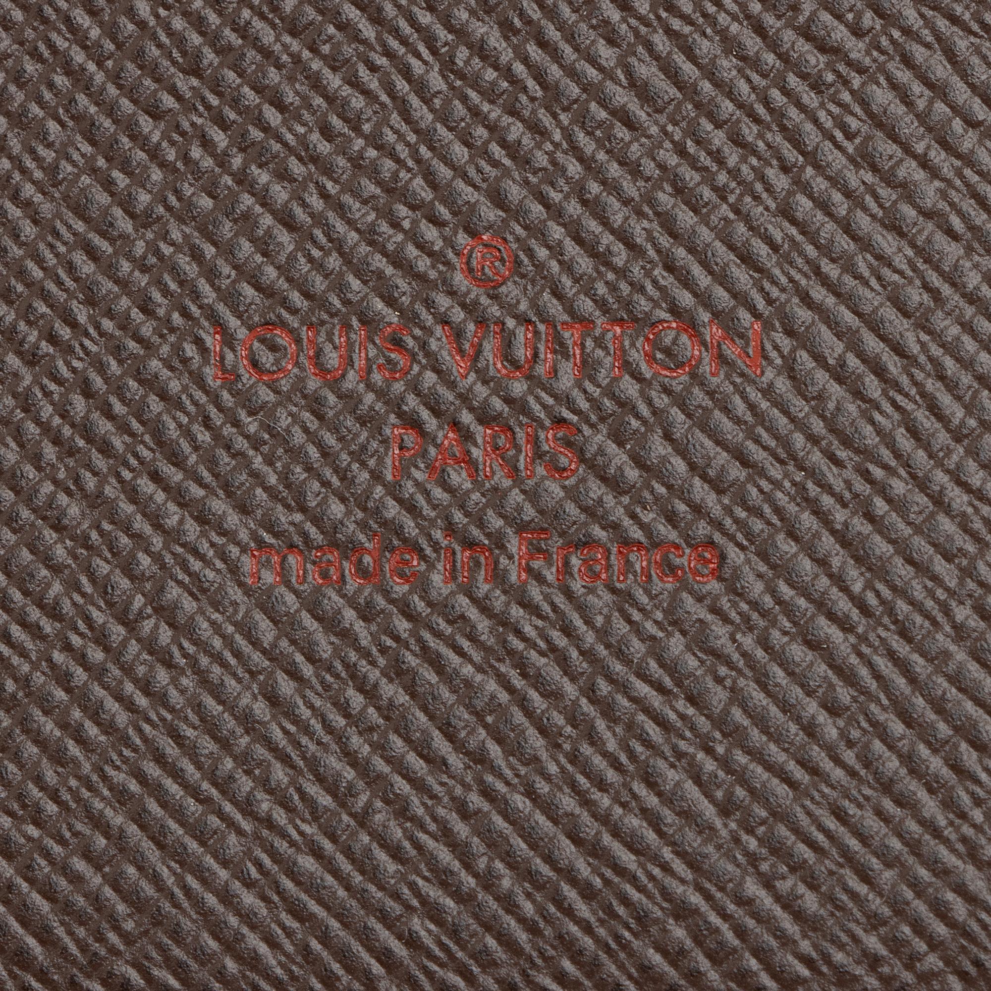 Louis Vuitton Damier Ebene Large Ring Agenda Cover (SHF-IPPpvu)