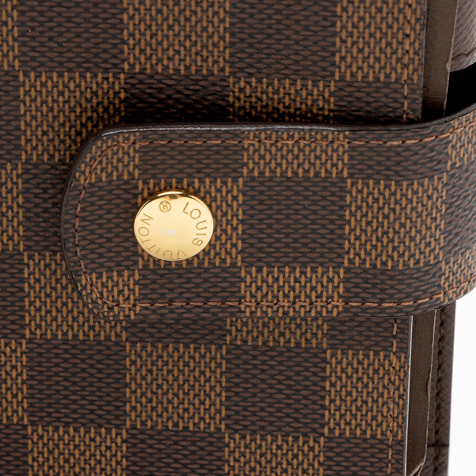 Louis Vuitton Damier Ebene Large Ring Agenda Cover (SHF-MCykrN)