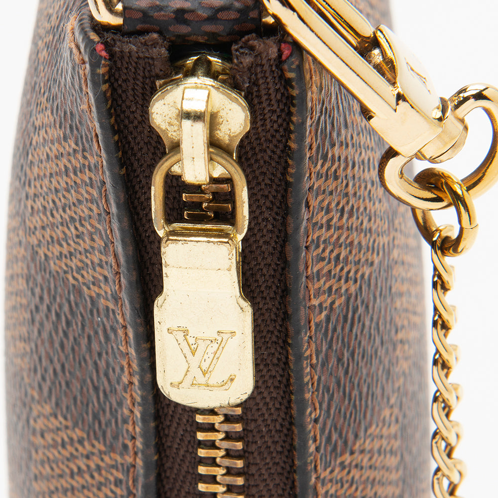 Louis Vuitton Damier Ebene Mini Pochette Accessoires (SHF-12428)