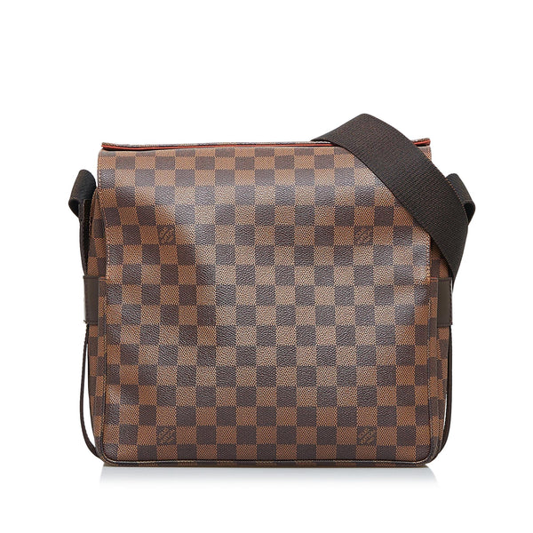 Louis Vuitton Damier Ebene Canvas Naviglio Shoulder Messenger Bag