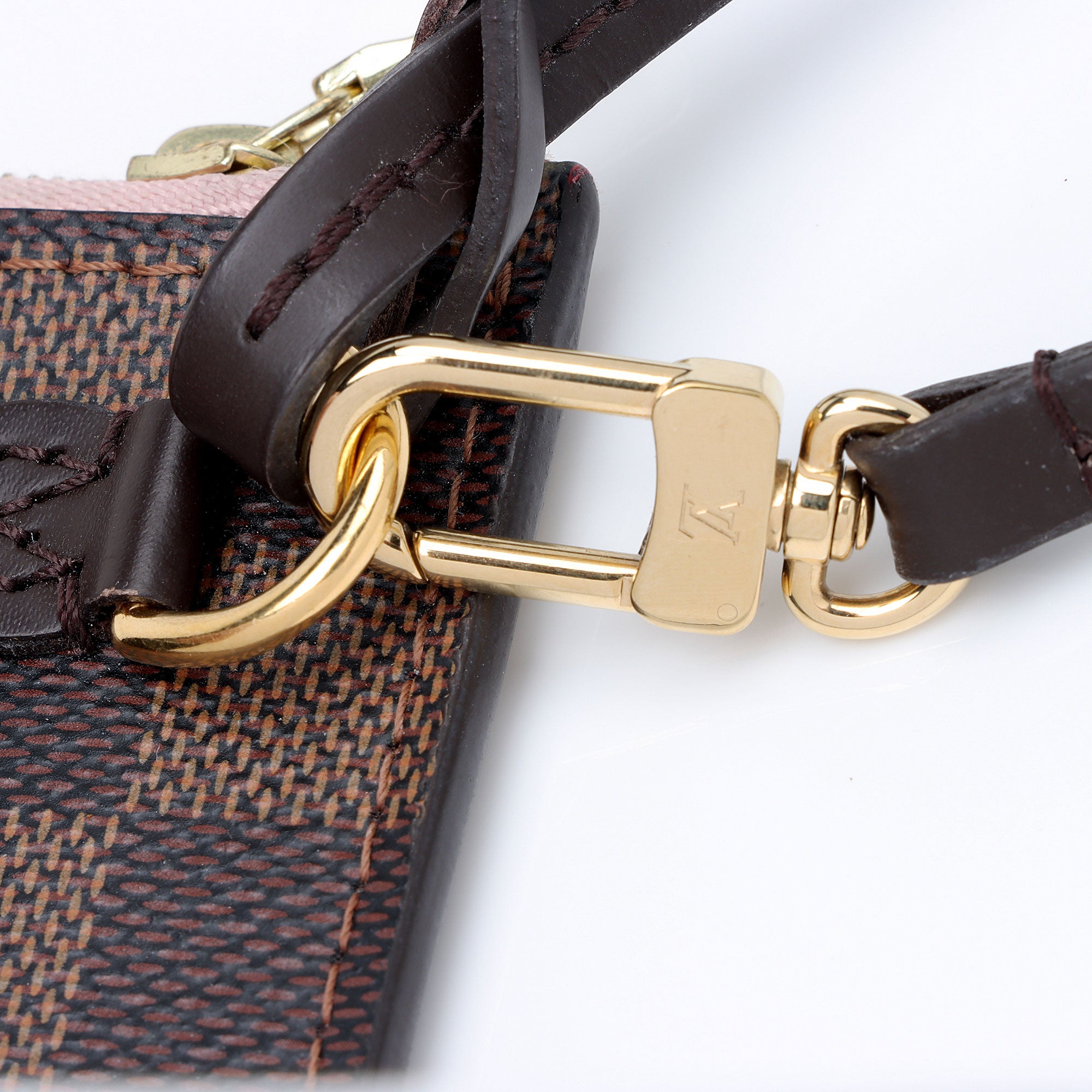 Louis Vuitton Damier Ebene Neverfull MM Pochette (SHF-OvClNn)