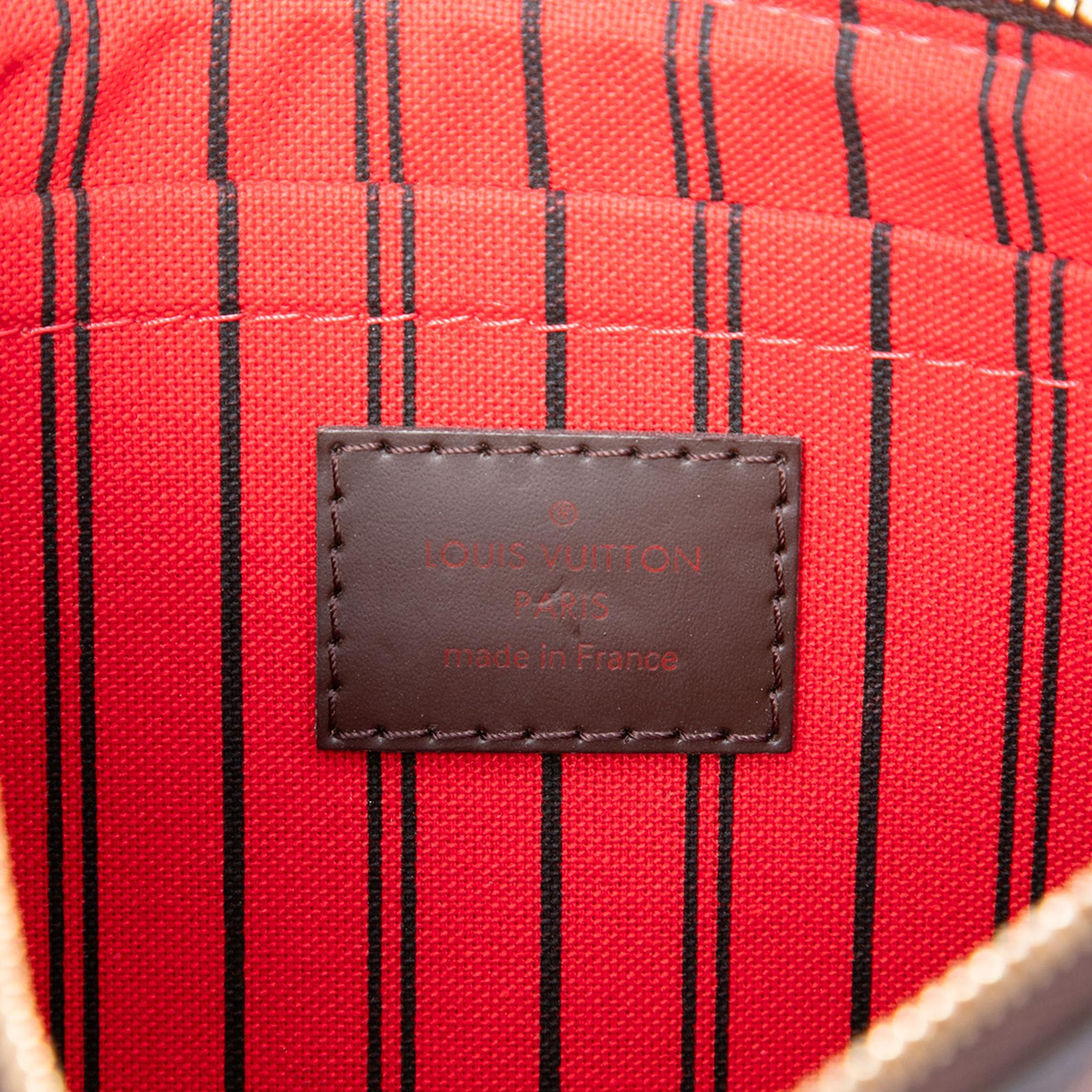 Louis Vuitton Damier Ebene Neverfull MM Pouch