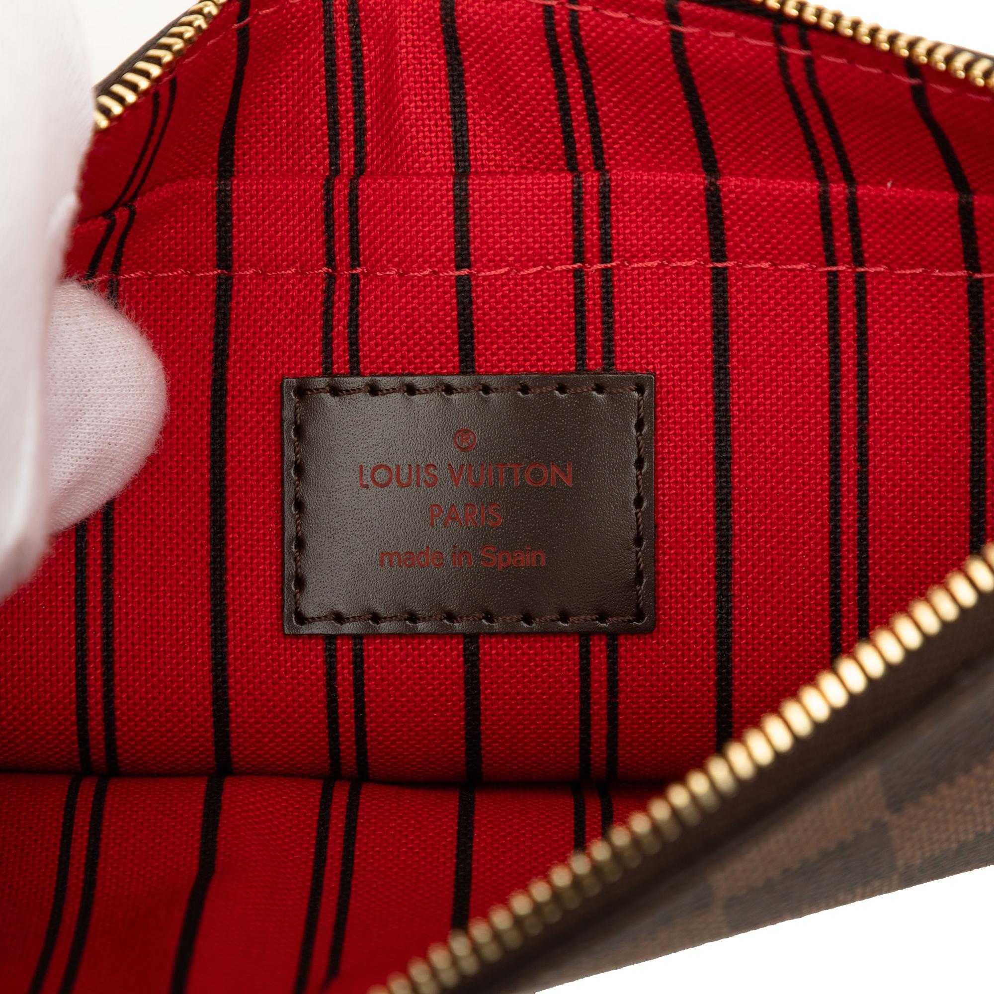 Louis Vuitton Damier Ebene Neverfull MM Pouch