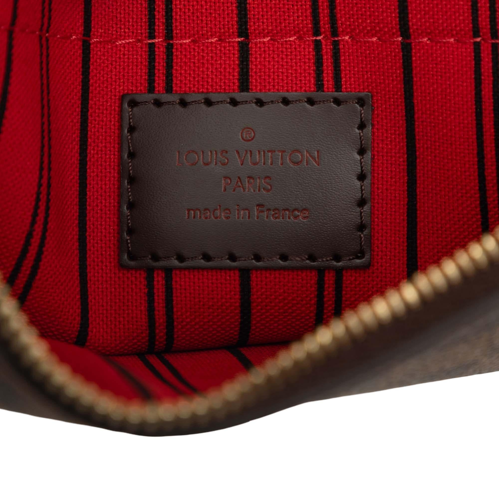 Louis Vuitton Damier Ebene Neverfull MM Pouch