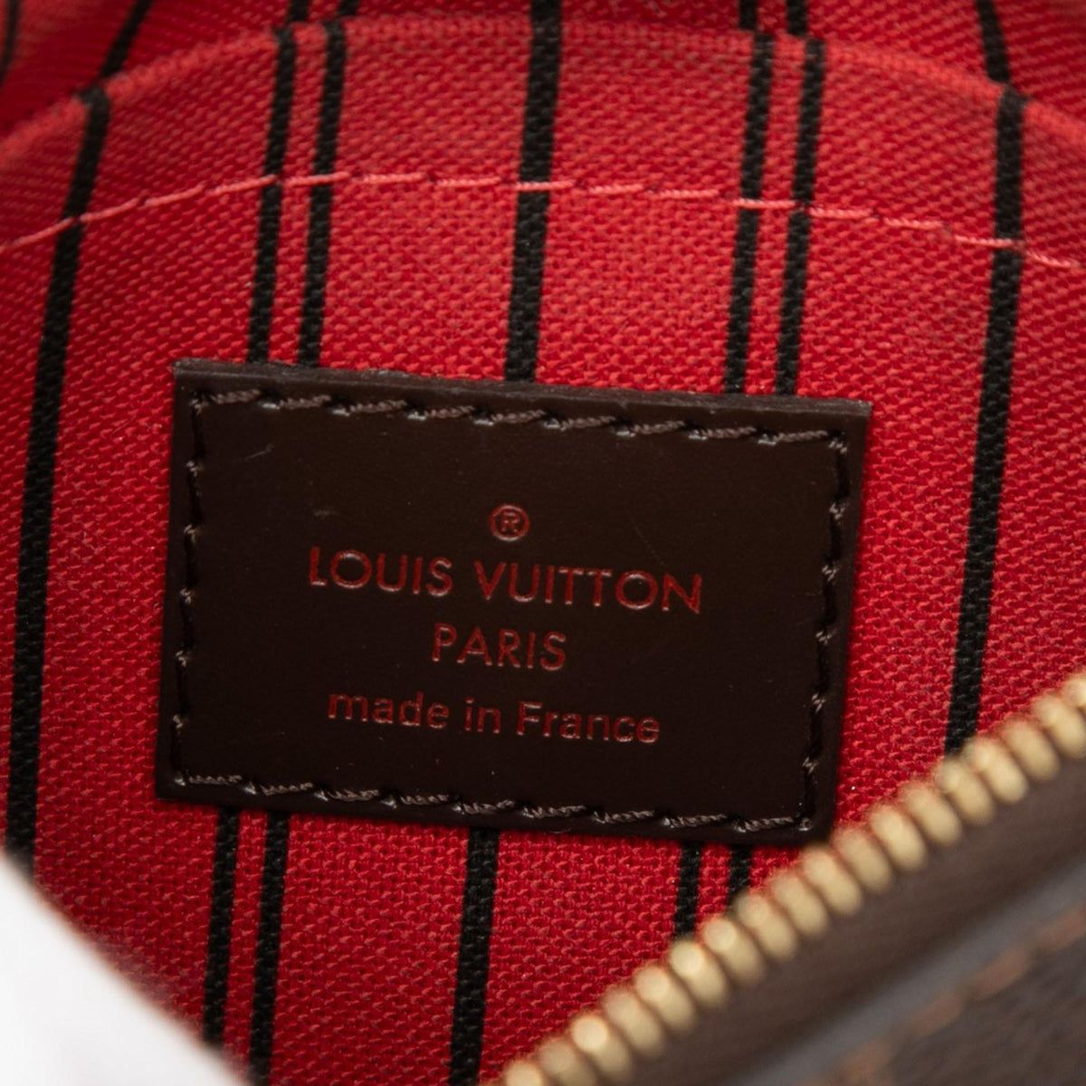 Louis Vuitton Damier Ebene Neverfull MM Pouch