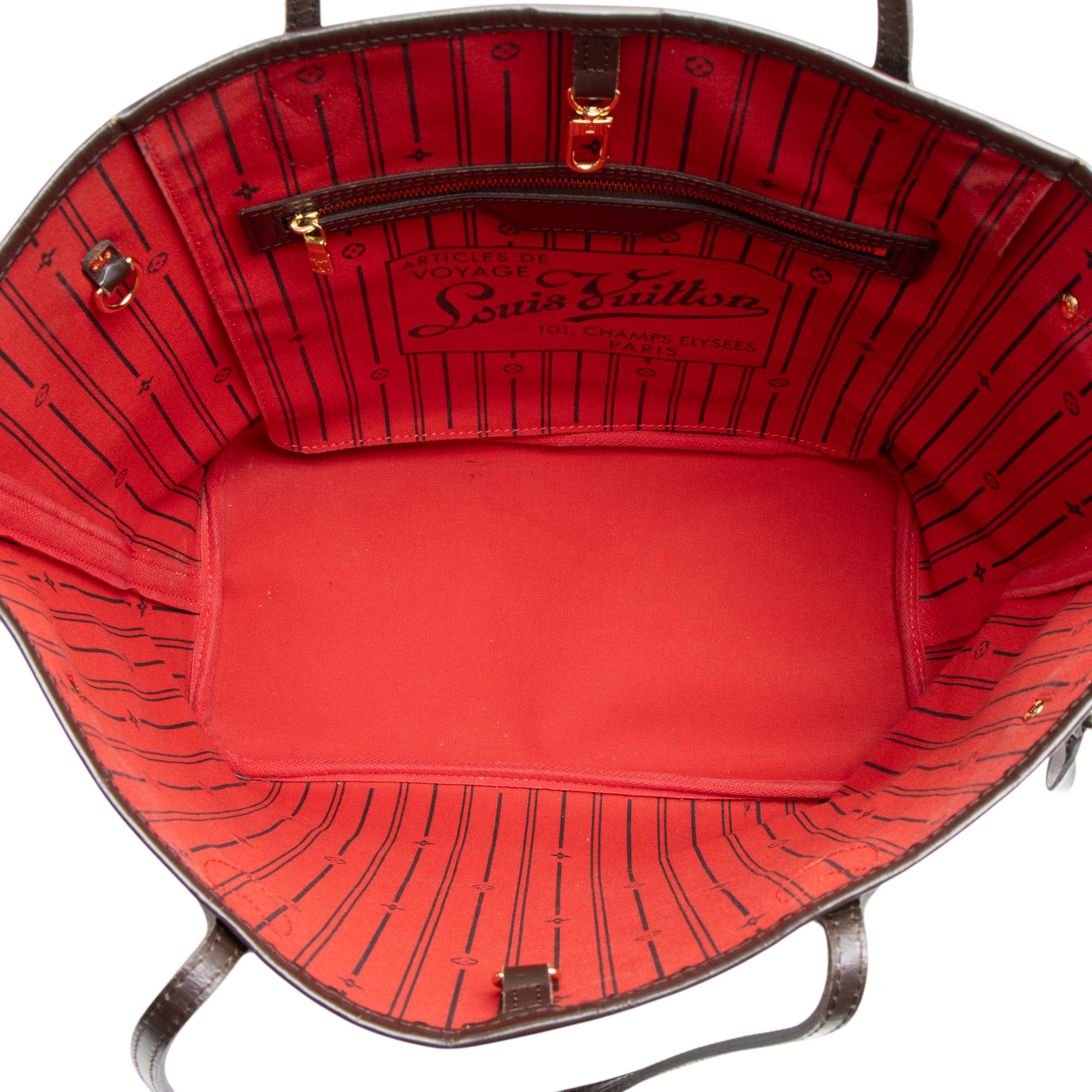 Louis Vuitton Damier Ebene Neverfull MM Tote