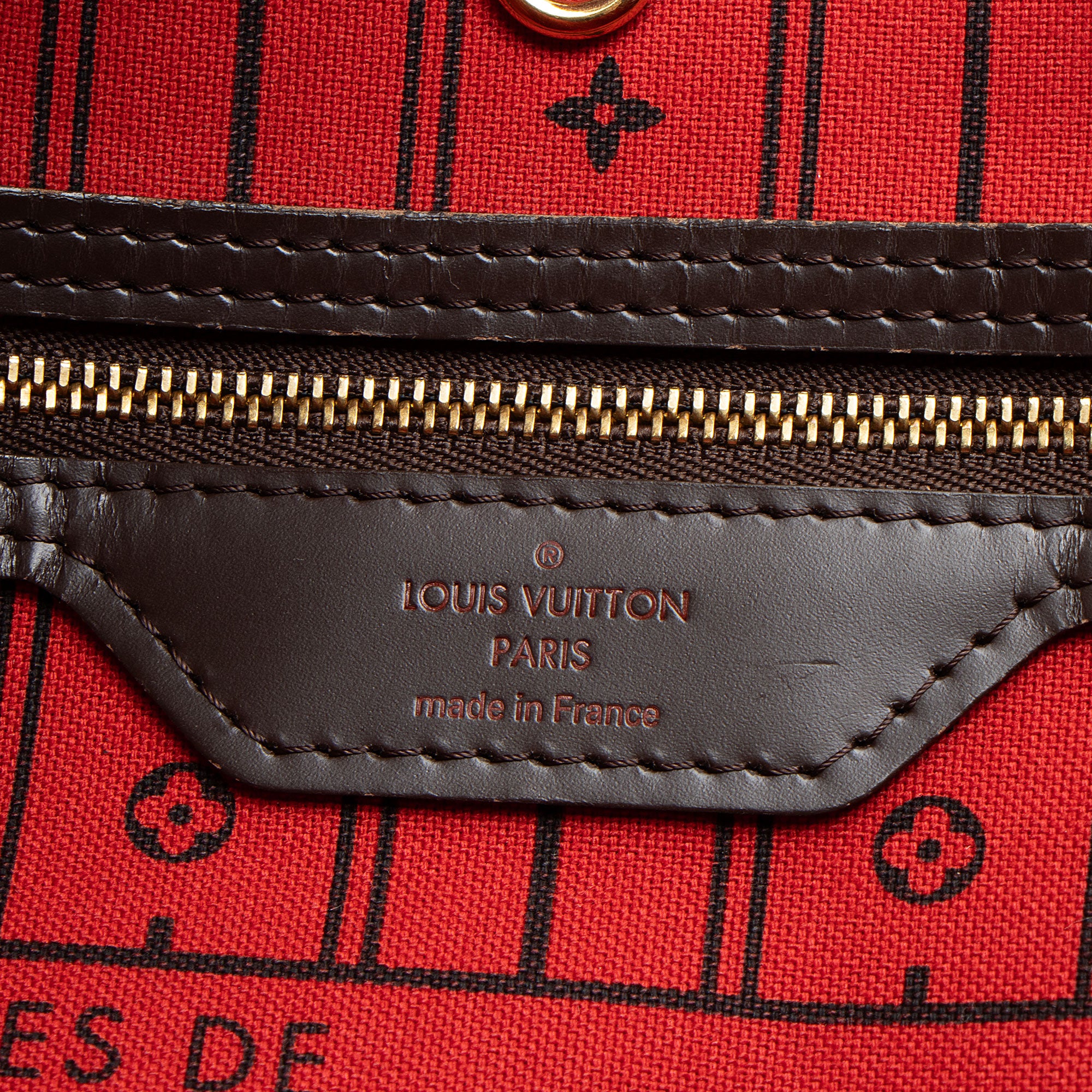 Louis Vuitton Damier Ebene Neverfull MM Tote