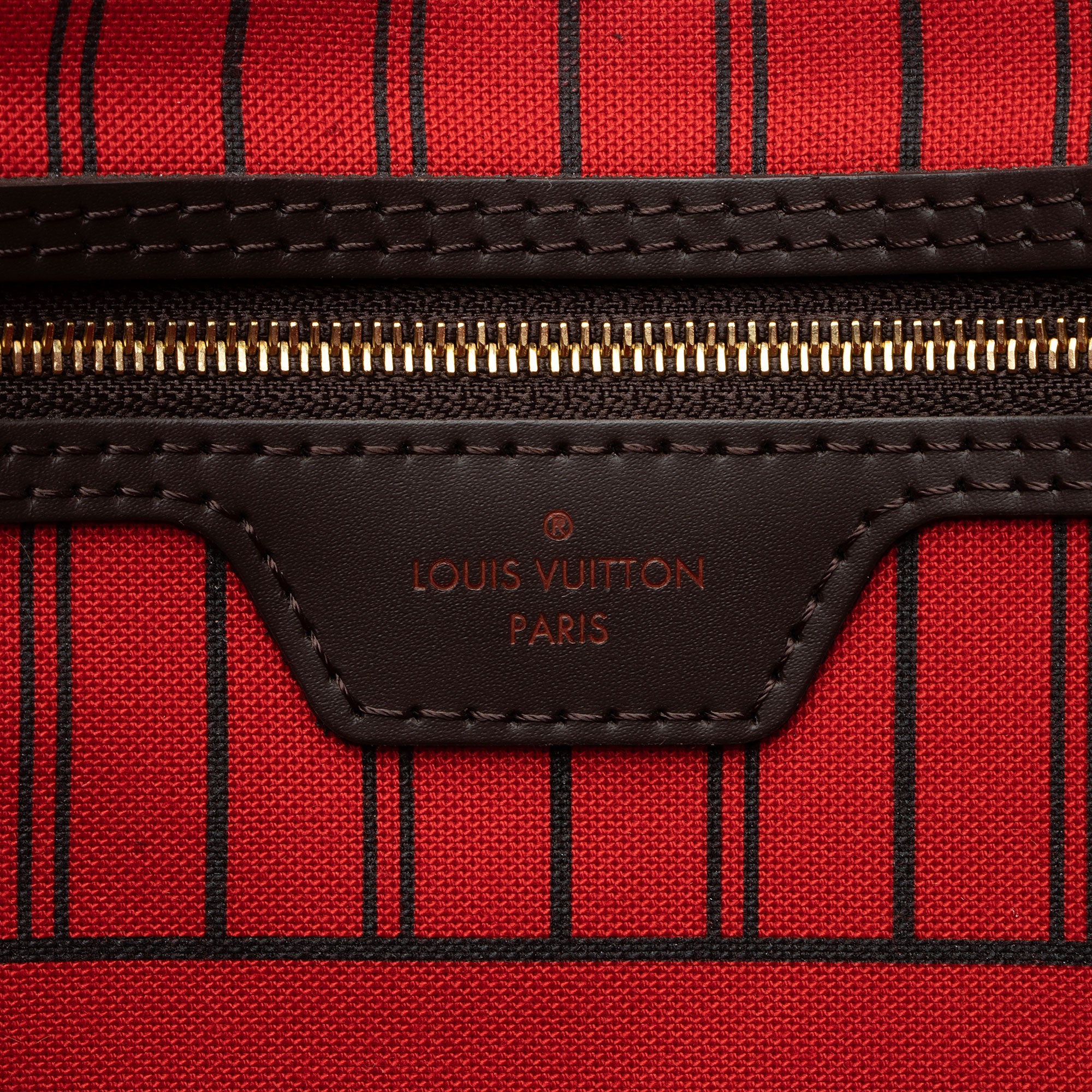 Louis Vuitton Damier Ebene Neverfull MM Tote (SHF-BrNtNW)