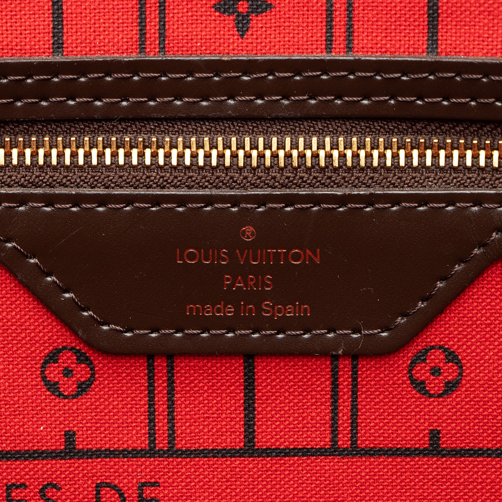Louis Vuitton Damier Ebene Neverfull MM Tote