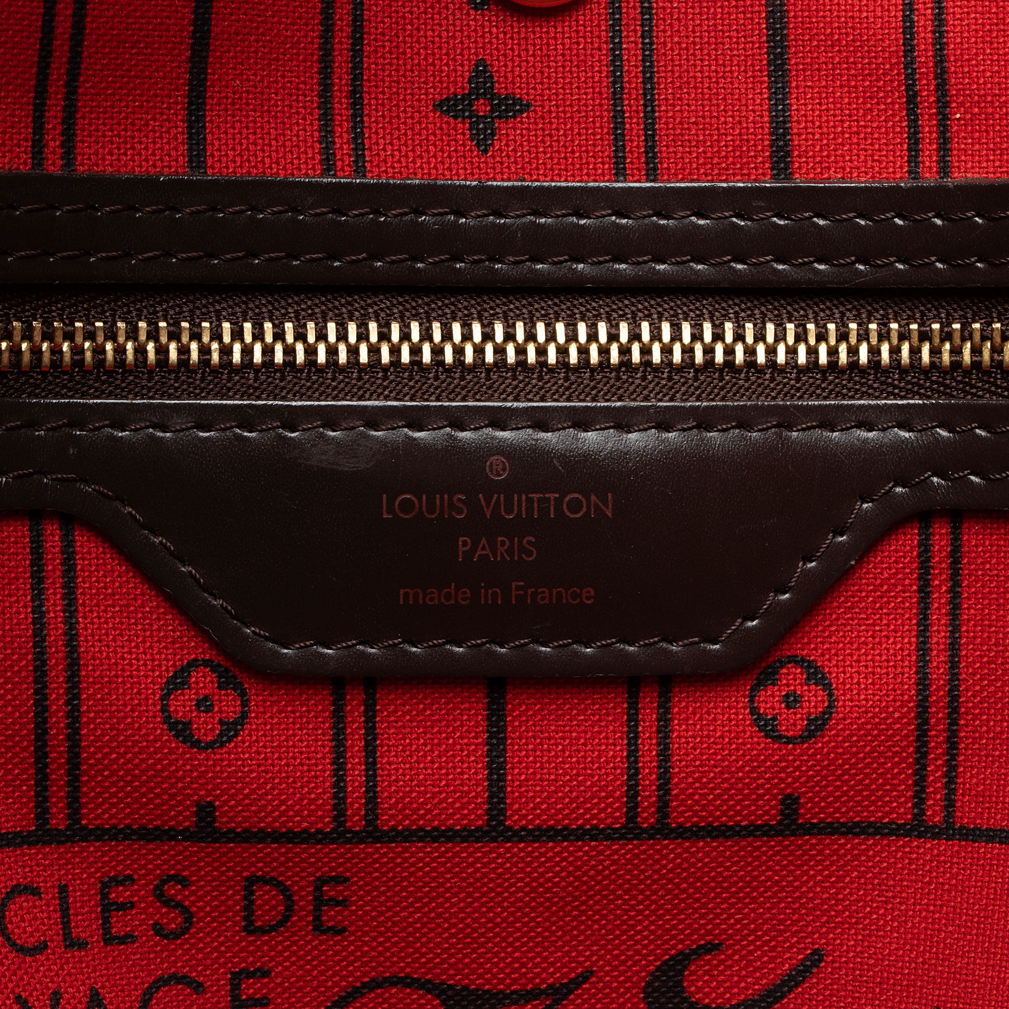 Louis Vuitton Damier Ebene Neverfull MM Tote
