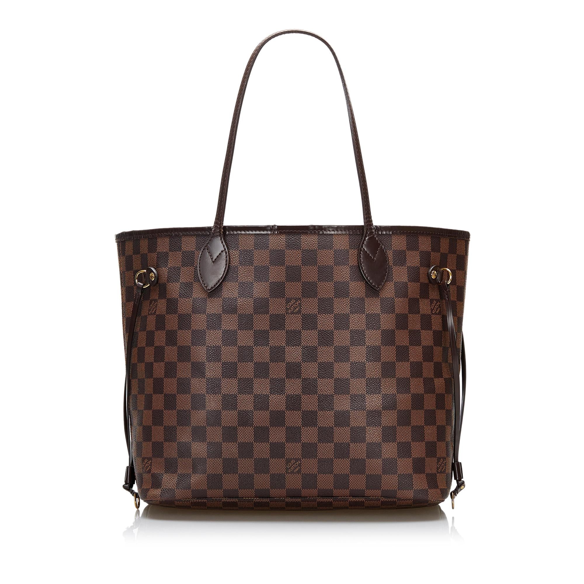Louis Vuitton Damier Ebene Neverfull MM (SHG-DxxhfJ)