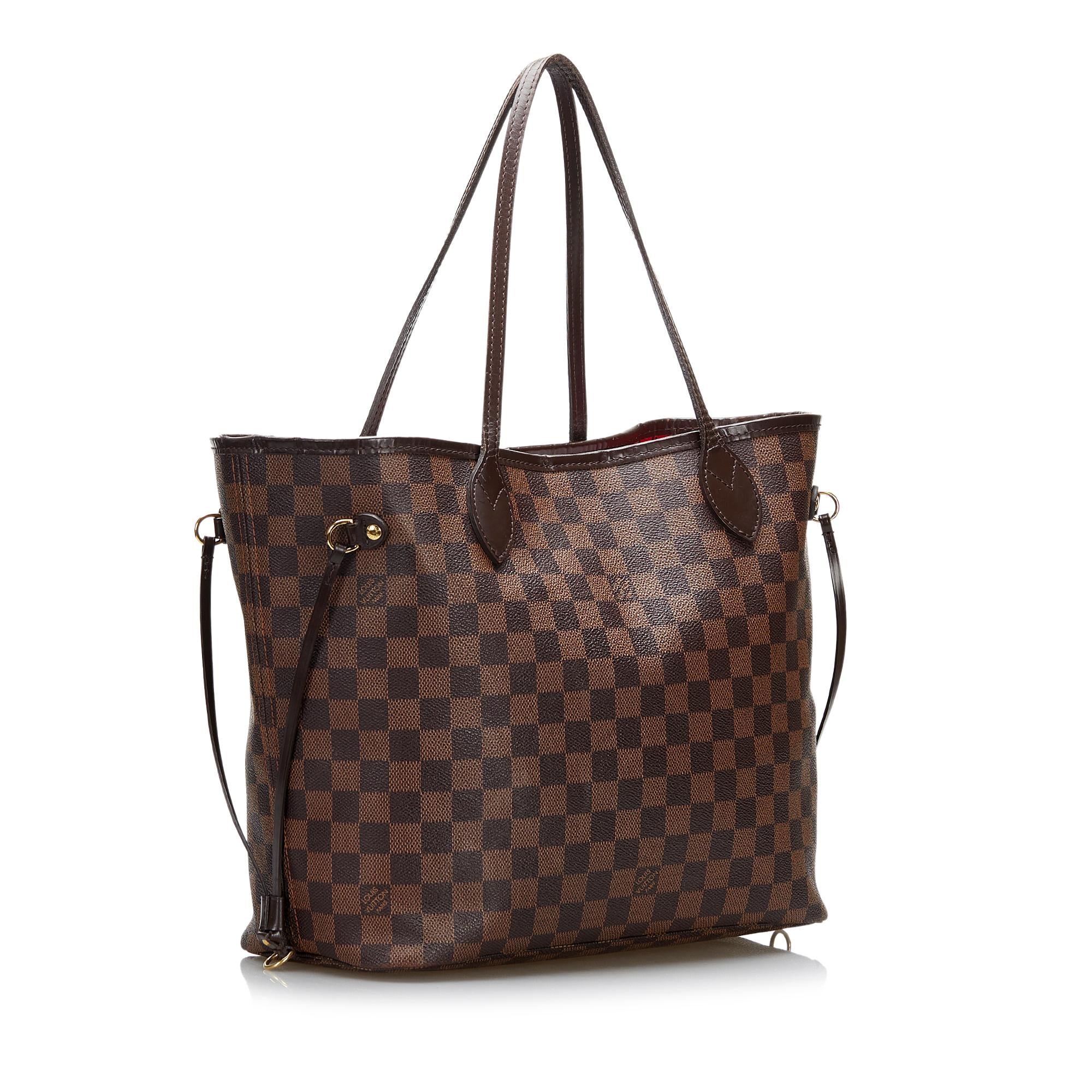 Louis Vuitton Damier Ebene Neverfull MM (SHG-DxxhfJ)