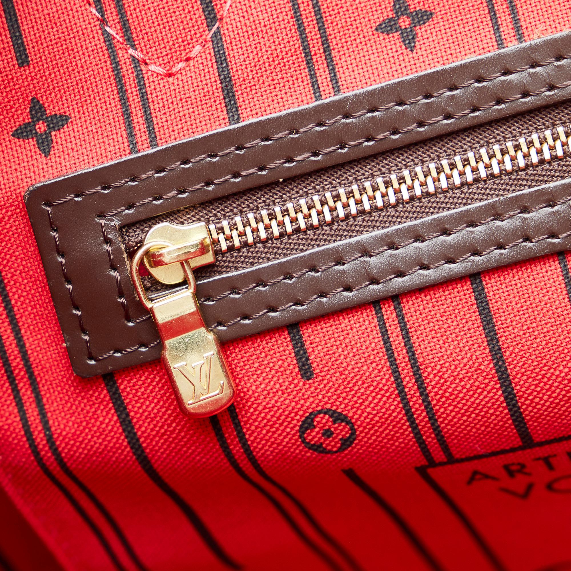 Louis Vuitton Damier Ebene Neverfull MM (SHG-O1toAD)