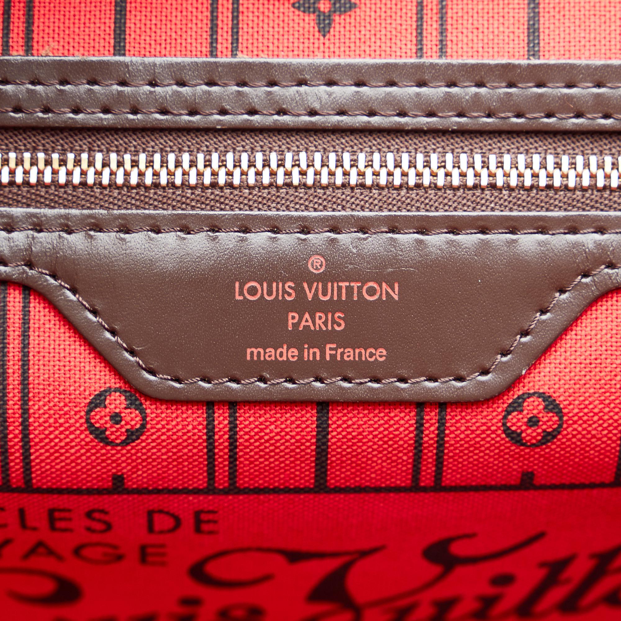 Louis Vuitton Damier Ebene Neverfull MM (SHG-O1toAD)