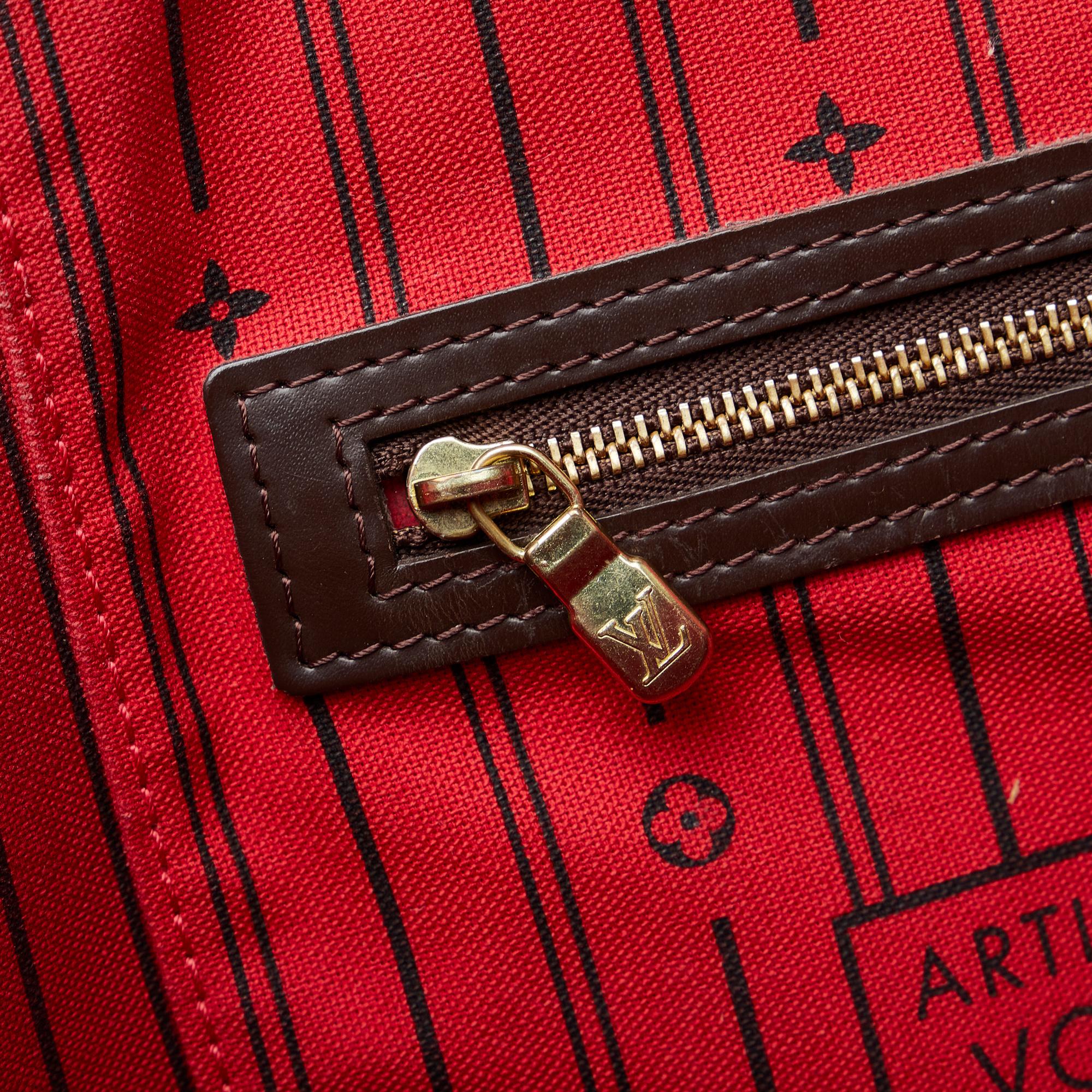 Louis Vuitton Damier Ebene Neverfull MM (SHG-wzMcJo)