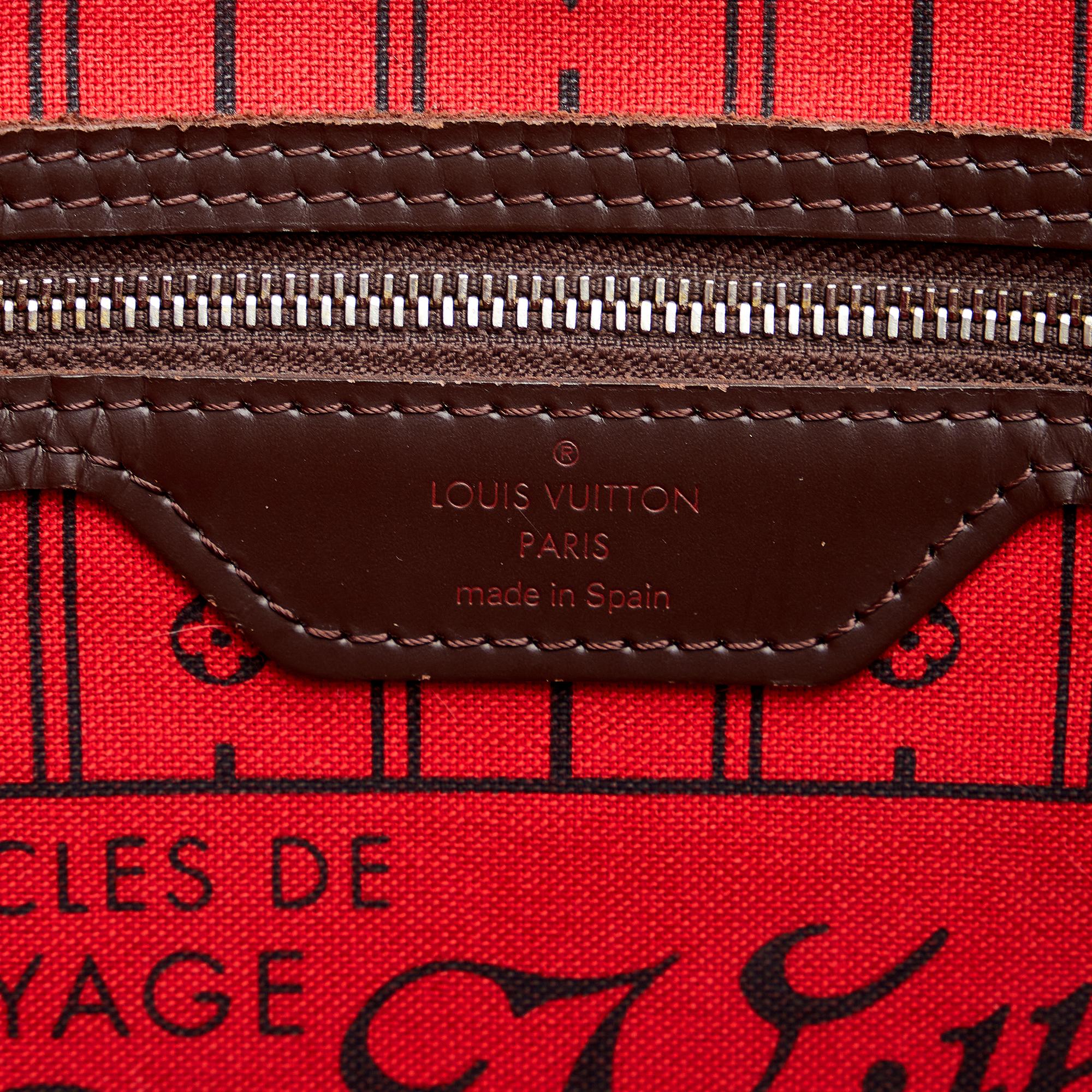 Louis Vuitton Damier Ebene Neverfull MM (SHG-U05uCe)