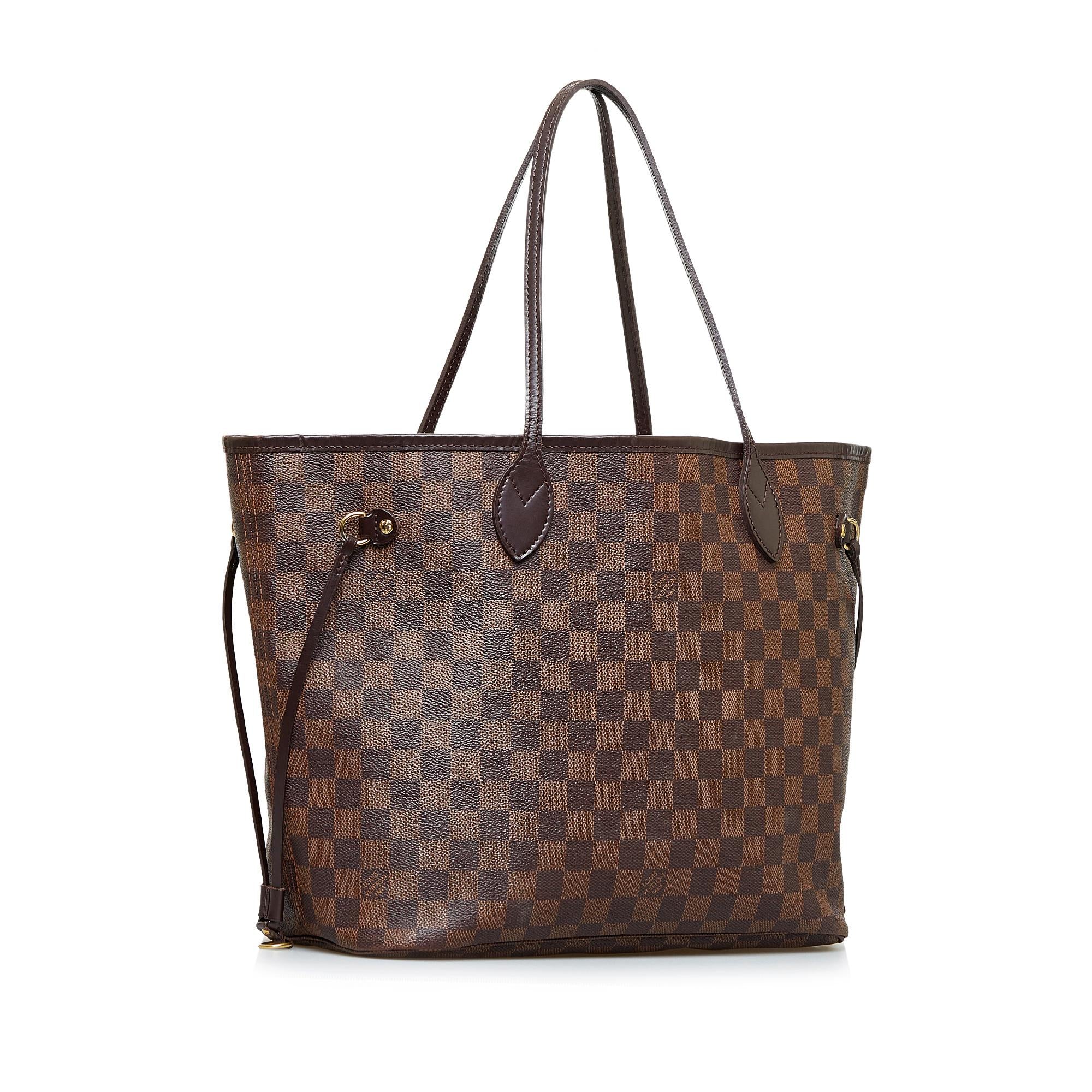 Louis Vuitton Damier Ebene Neverfull MM (SHG-U05uCe)