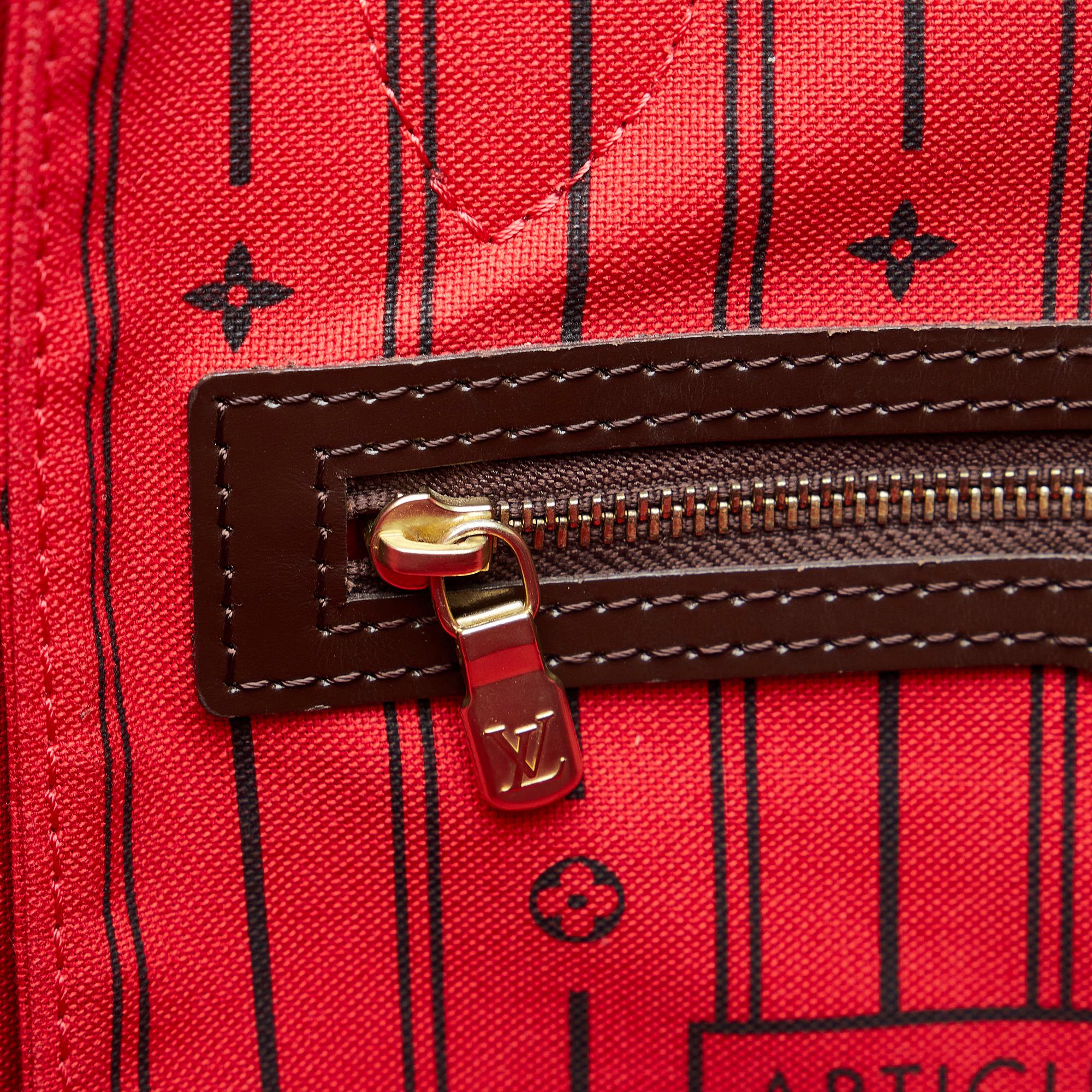 Louis Vuitton Damier Ebene Neverfull MM (SHG-gGAqCN)