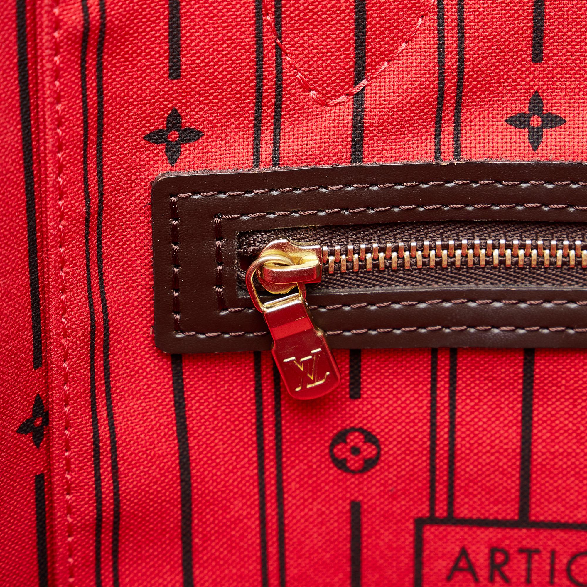 Louis Vuitton Damier Ebene Neverfull MM (SHG-3Bb7SZ)