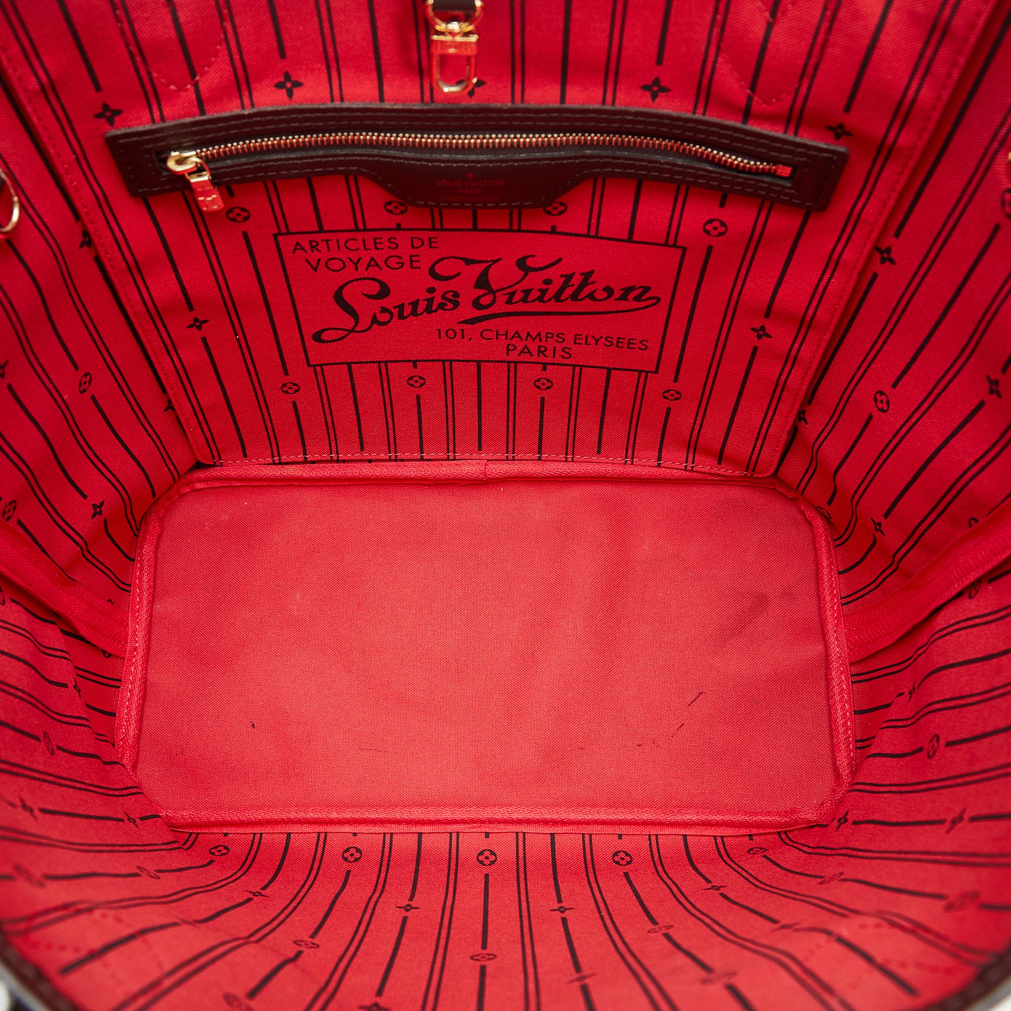 Louis Vuitton Damier Ebene Neverfull MM (SHG-3Bb7SZ)