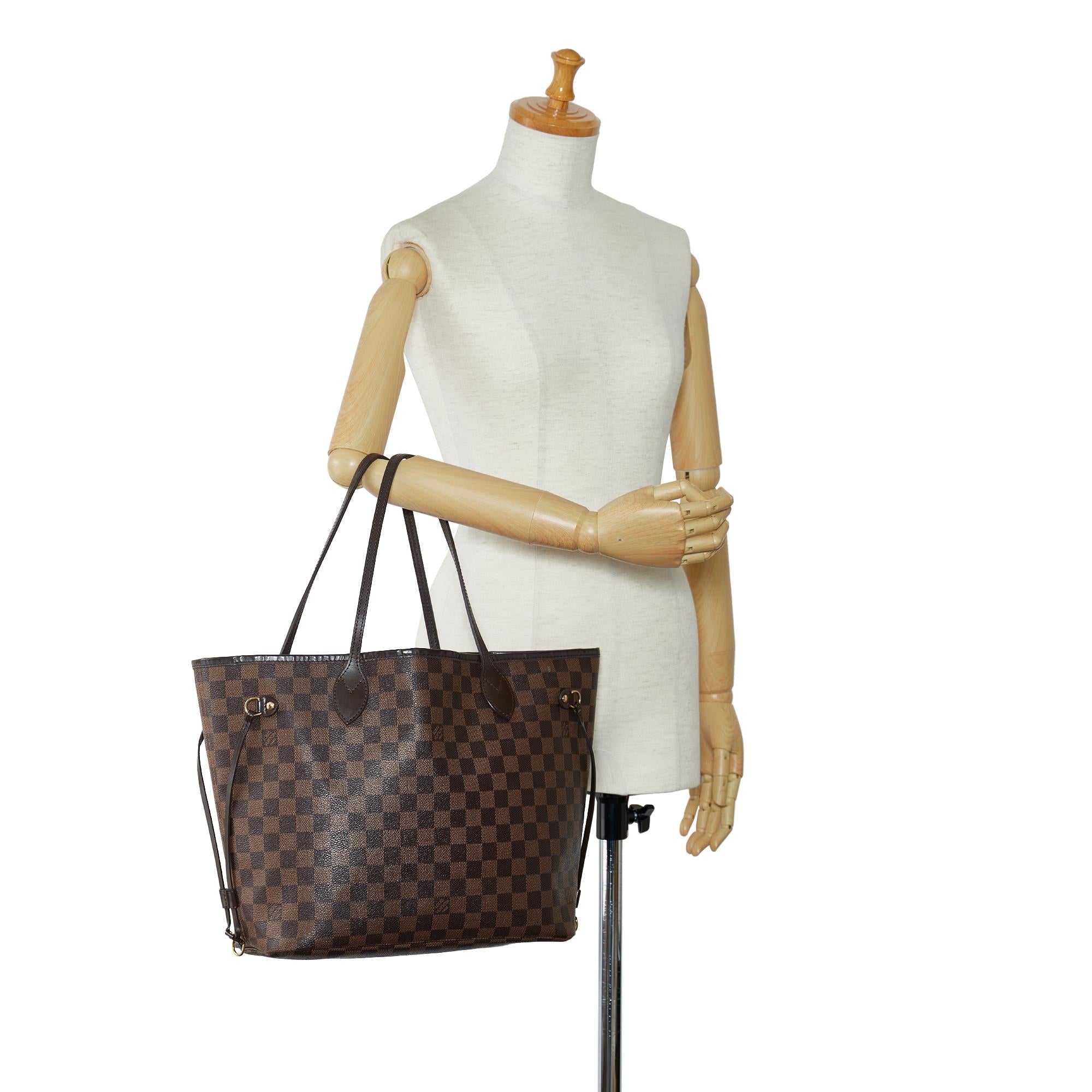 Louis Vuitton Damier Ebene Neverfull MM (SHG-7lWfWc)